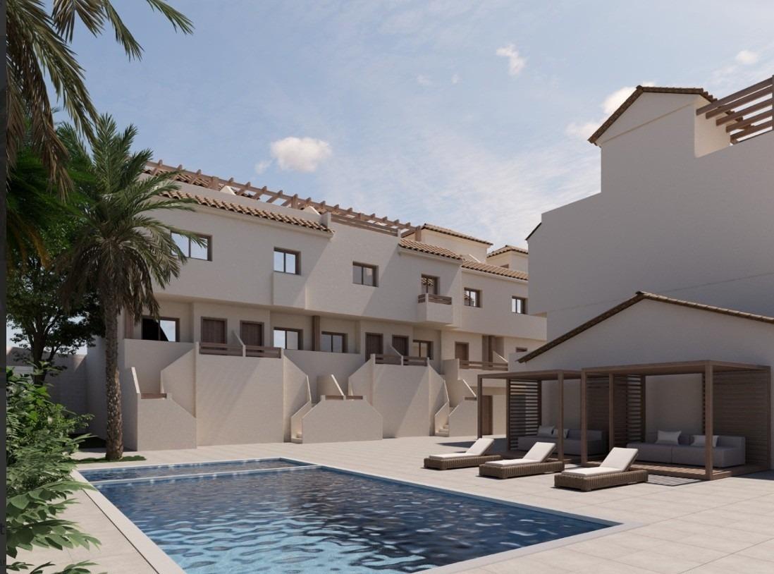 Casas adosadas de nueva construcción con vistas al mar en Portman, Murcia