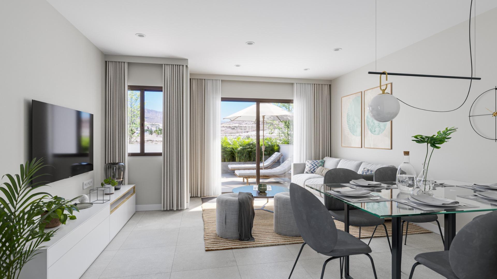 Villas pareadas de nueva construcción en Puerto de Mazarrón, cerca de la playa