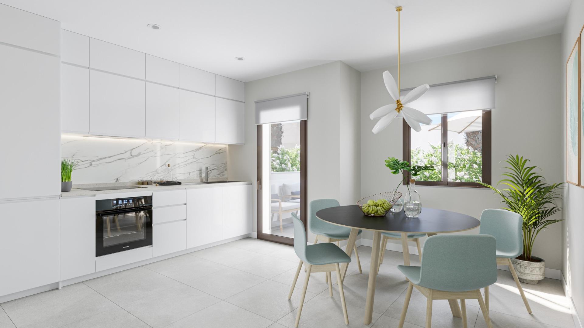 Villas pareadas de nueva construcción en Puerto de Mazarrón, cerca de la playa