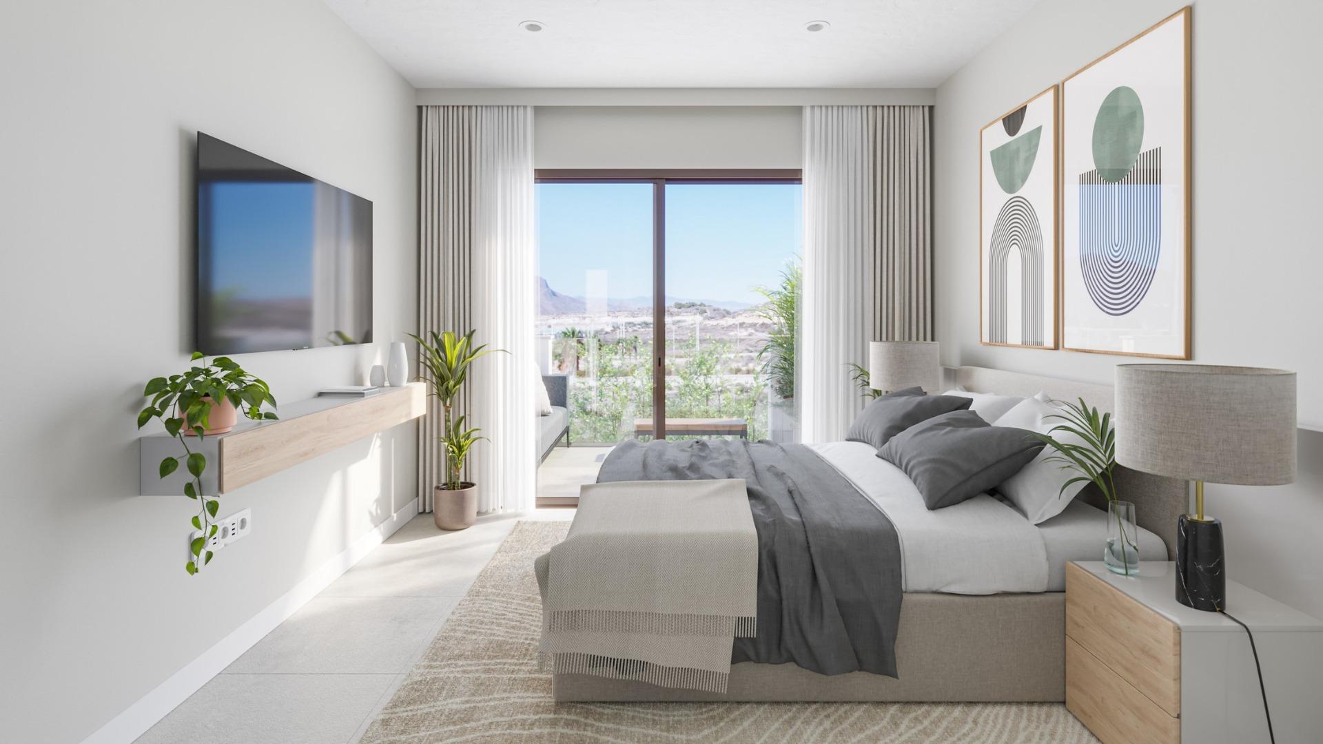 Villas pareadas de nueva construcción en Puerto de Mazarrón, cerca de la playa
