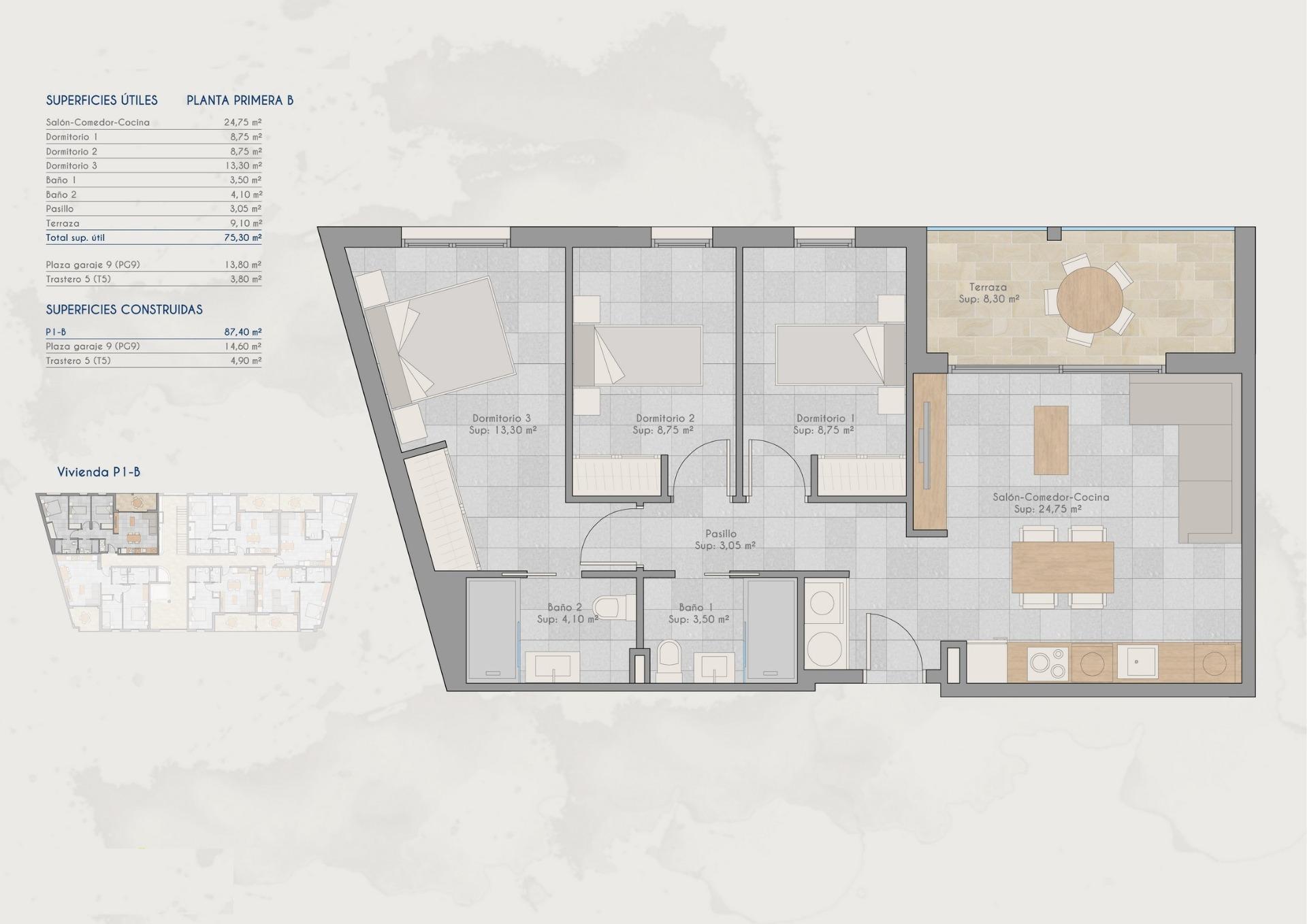 Apartamentos de nueva construcción en venta en Lo Pagan (San Pedro del Pinatar) cerca de la playa
