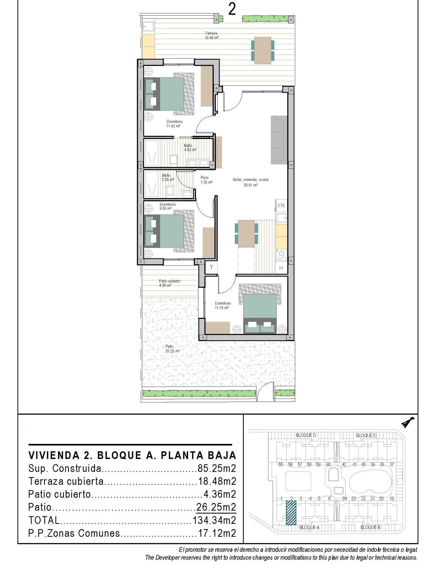 Modernos apartamentos de nueva construcción en San Cayetano, Torrepacheco, Murcia