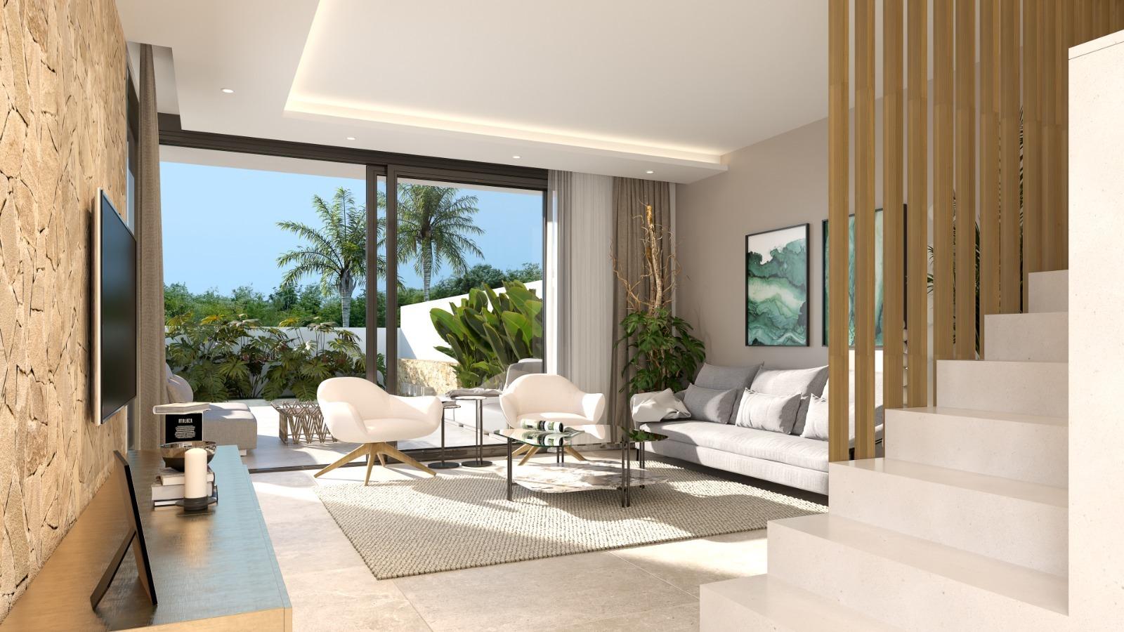 Modernas villas adosadas con piscina privada en Las Filipinas-Orihuela Costa