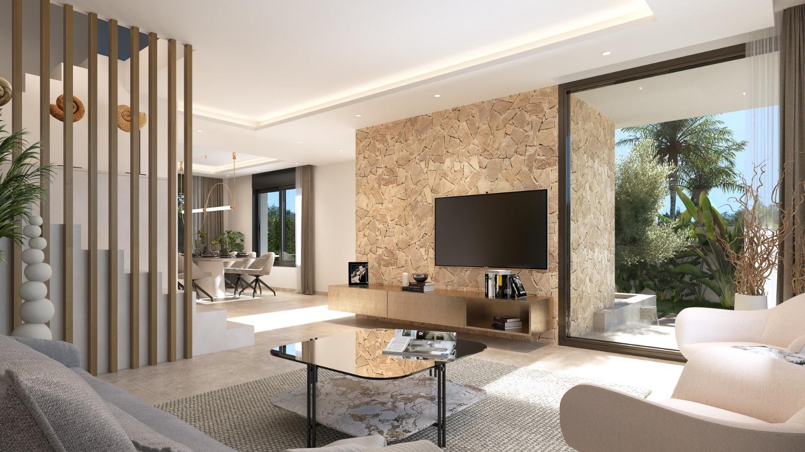 Modernas villas adosadas con piscina privada en Las Filipinas-Orihuela Costa