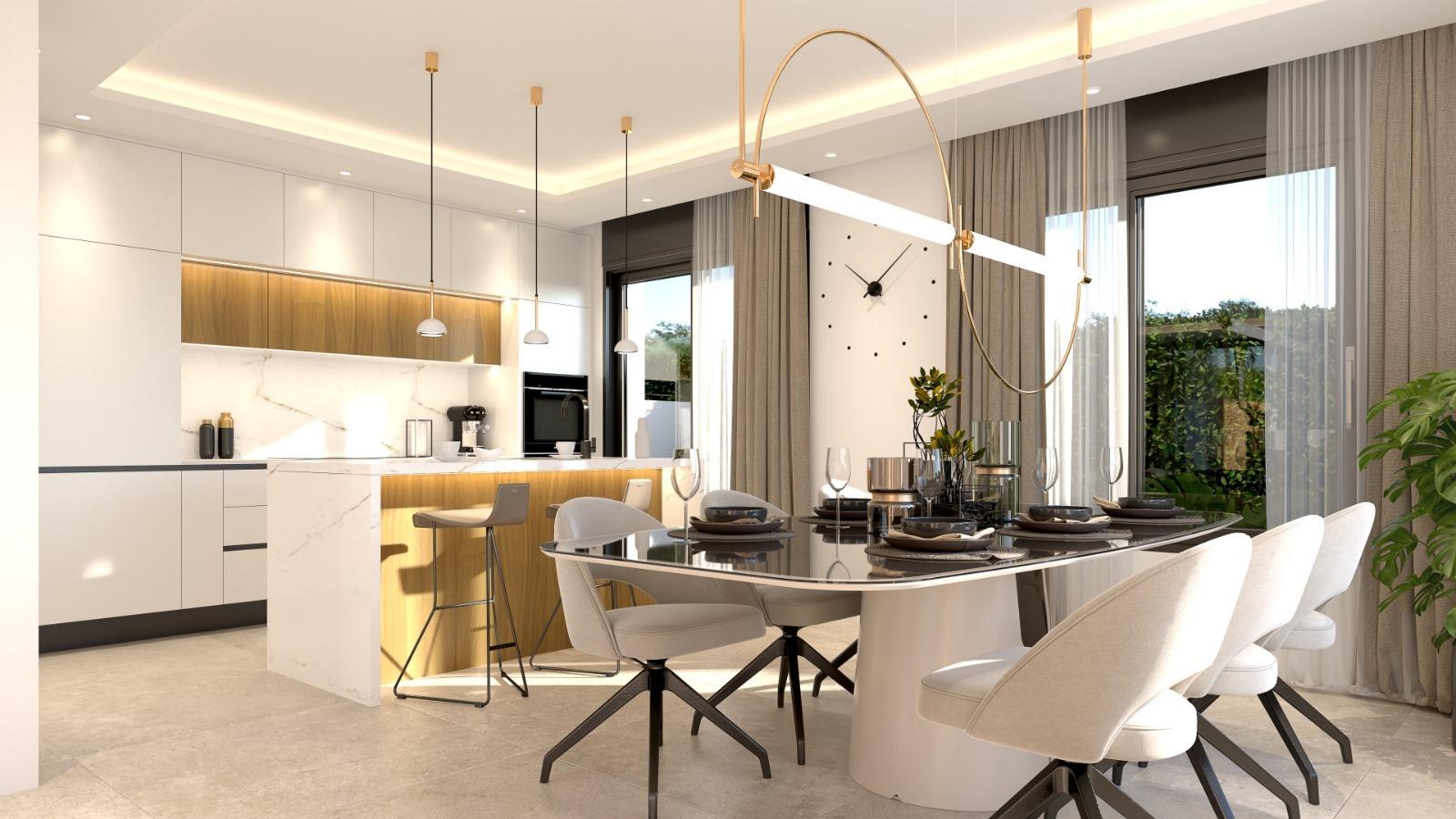 Modernas villas adosadas con piscina privada en Las Filipinas-Orihuela Costa