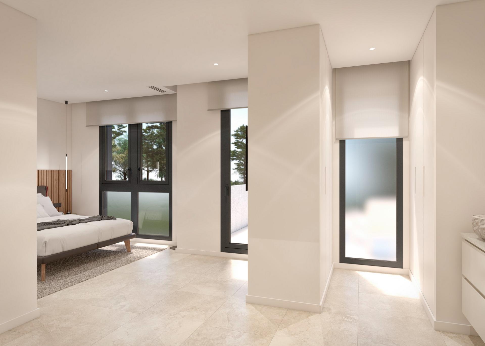 Villas de nueva construcción con piscina privada en Santa Rosalia Lake and Life Resort, Murcia