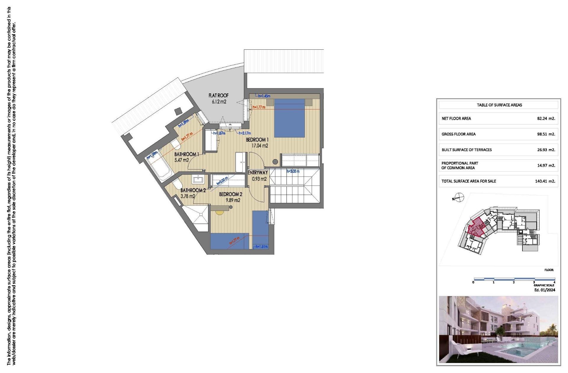 Apartamentos de nueva construcción en Cala Blanca, Jávea, a solo 100 metros del mar
