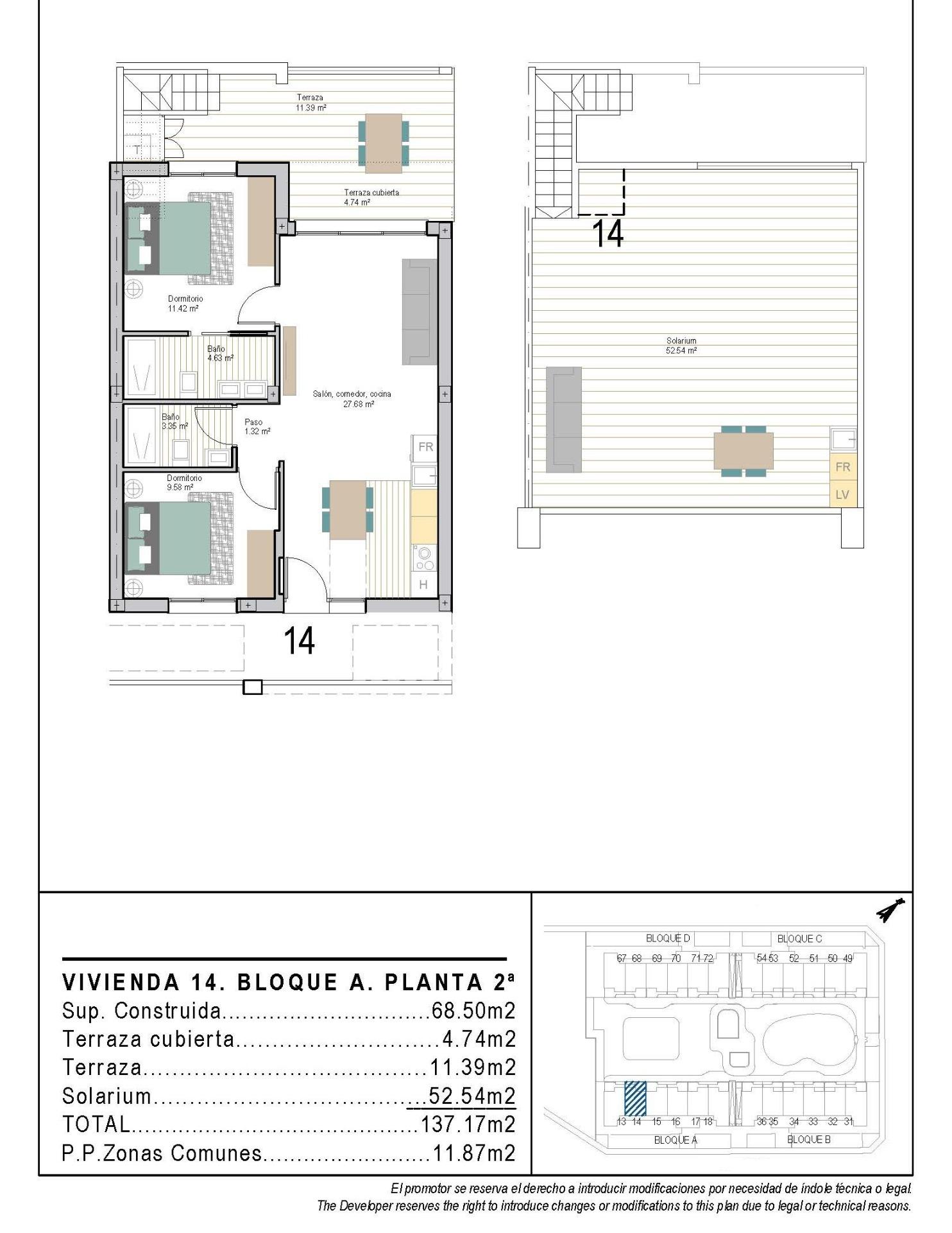 Modernos apartamentos de nueva construcción en San Cayetano, Torrepacheco, Murcia