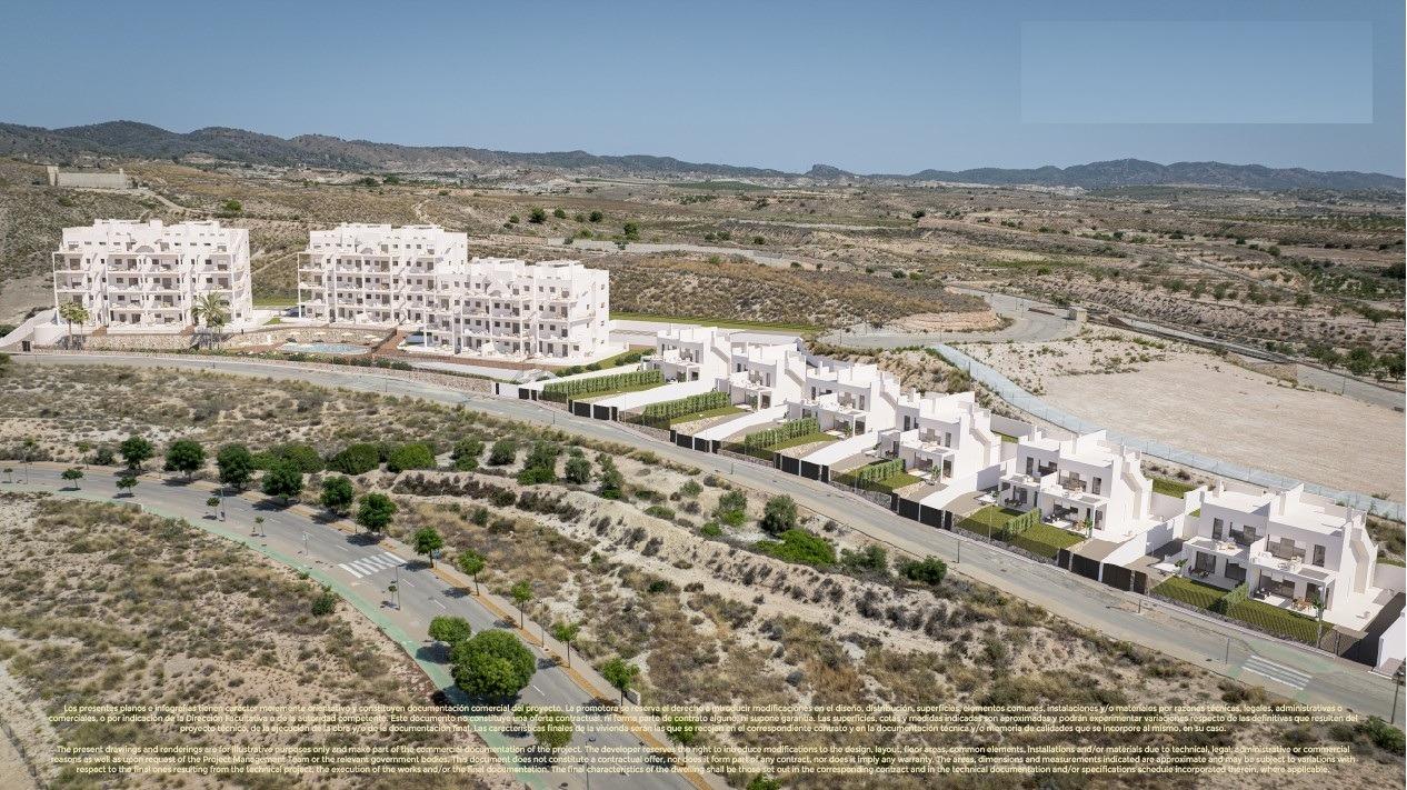 Apartamentos de nueva construcción y chalés adosados en Corvera Hills Golf-Murcia