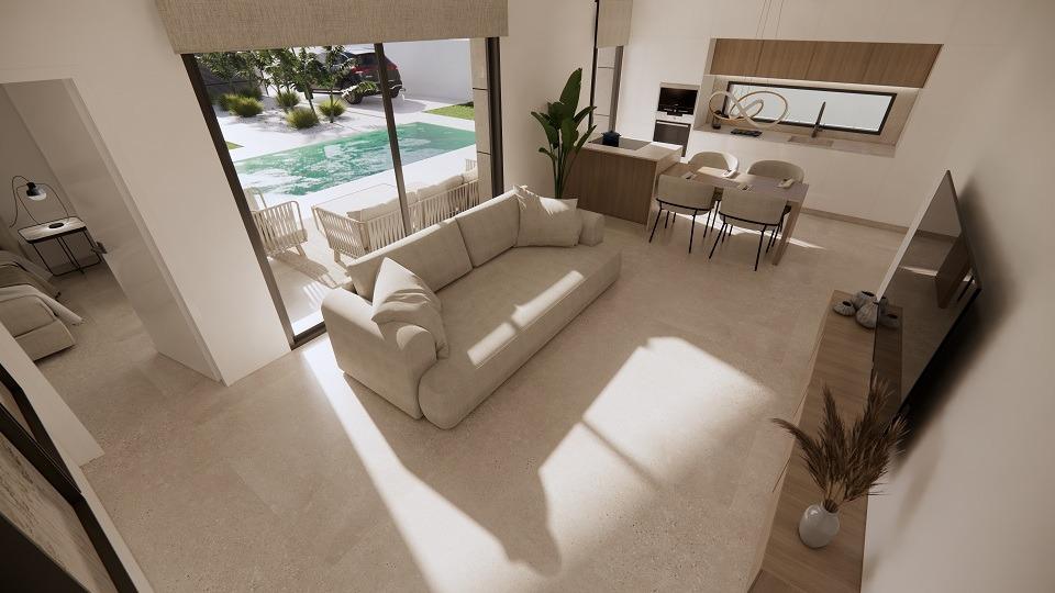 Villas de nueva construcción con piscina privada y solárium en San Luis, Torrevieja