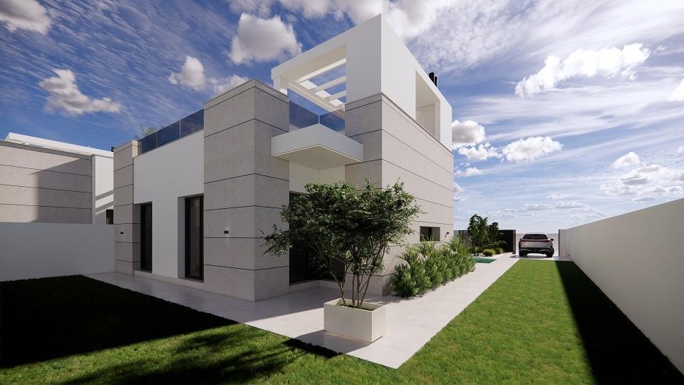 Villas de nueva construcción con piscina privada y solárium en San Luis, Torrevieja