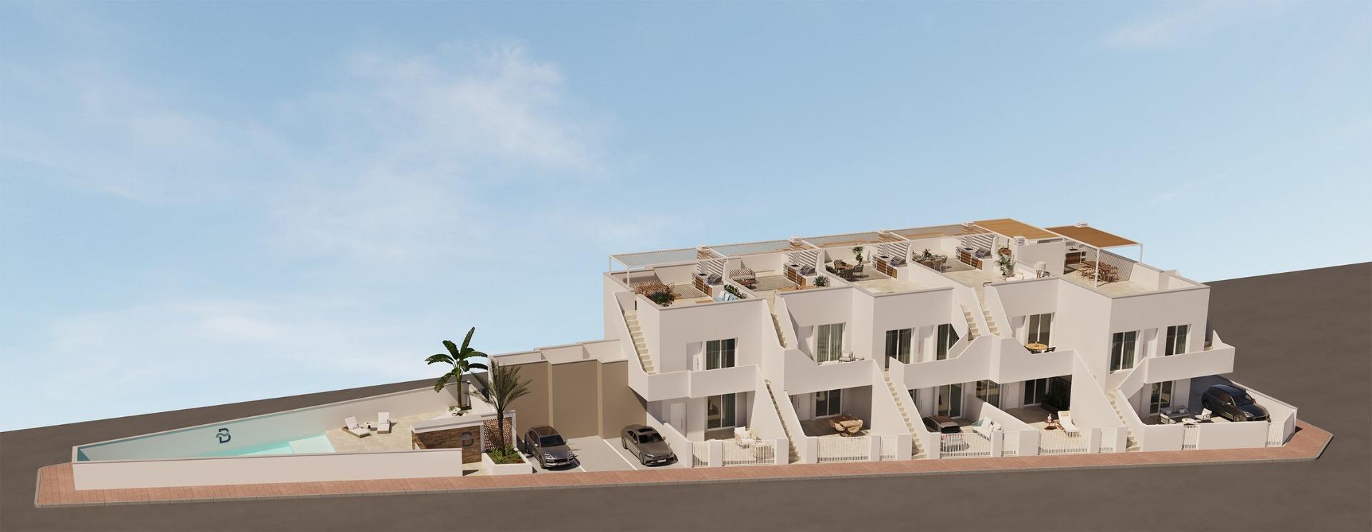 Apartamentos modernos con piscina comunitaria cerca de la playa en San Pedro del Pinatar