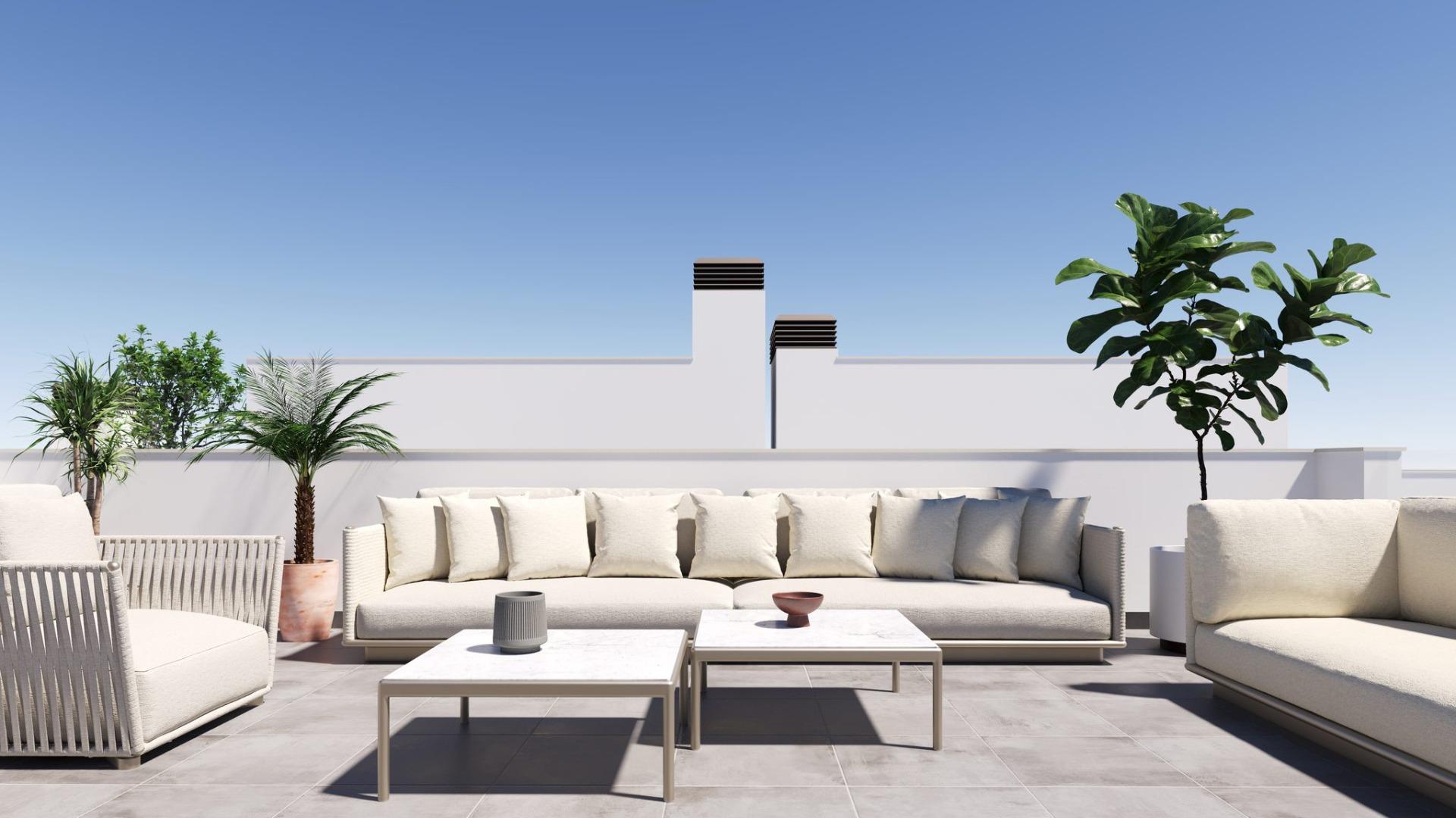 Modernas casas adosadas y pareadas de nueva construcción con piscina privada en El Alba Resort-Torre Pacheco