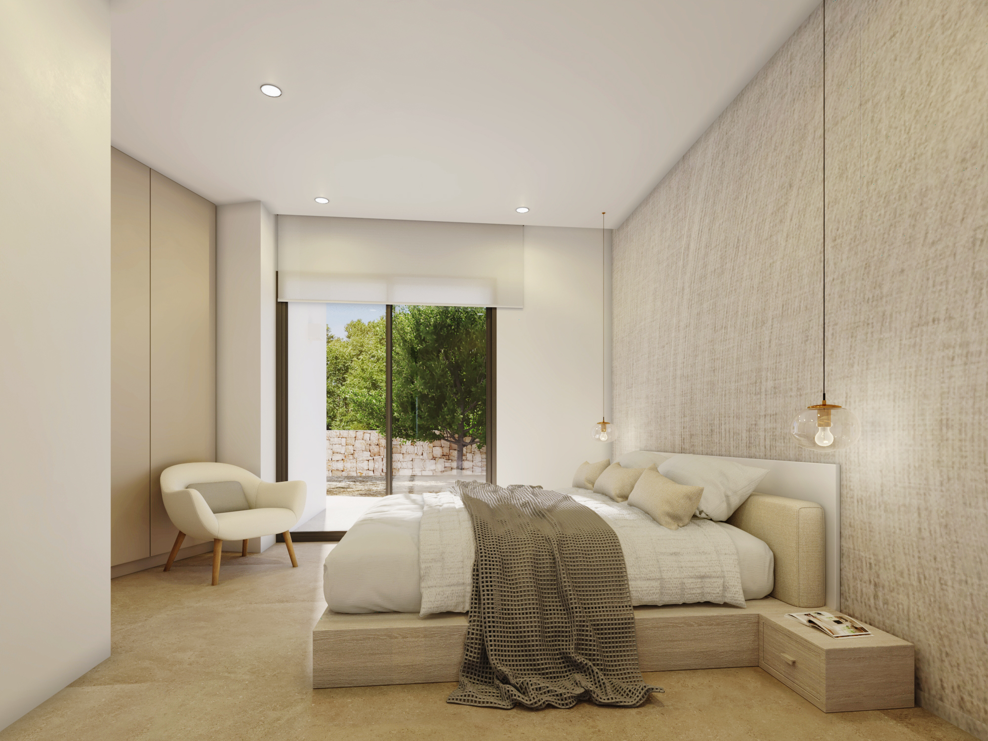 Villa de arquitectura contemporánea con vistas al mar