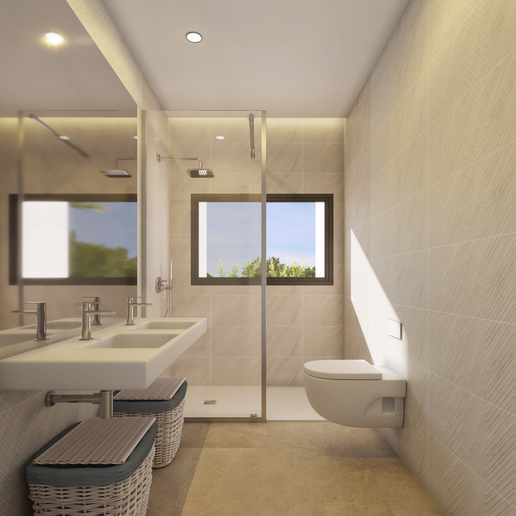 Villa de arquitectura contemporánea con vistas al mar