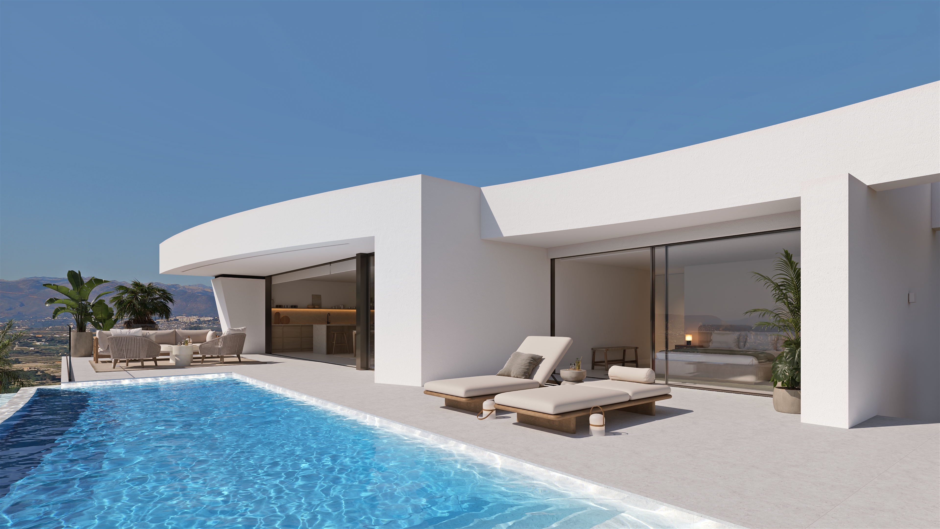 Villa contemporánea con vistas al Mediterráneo