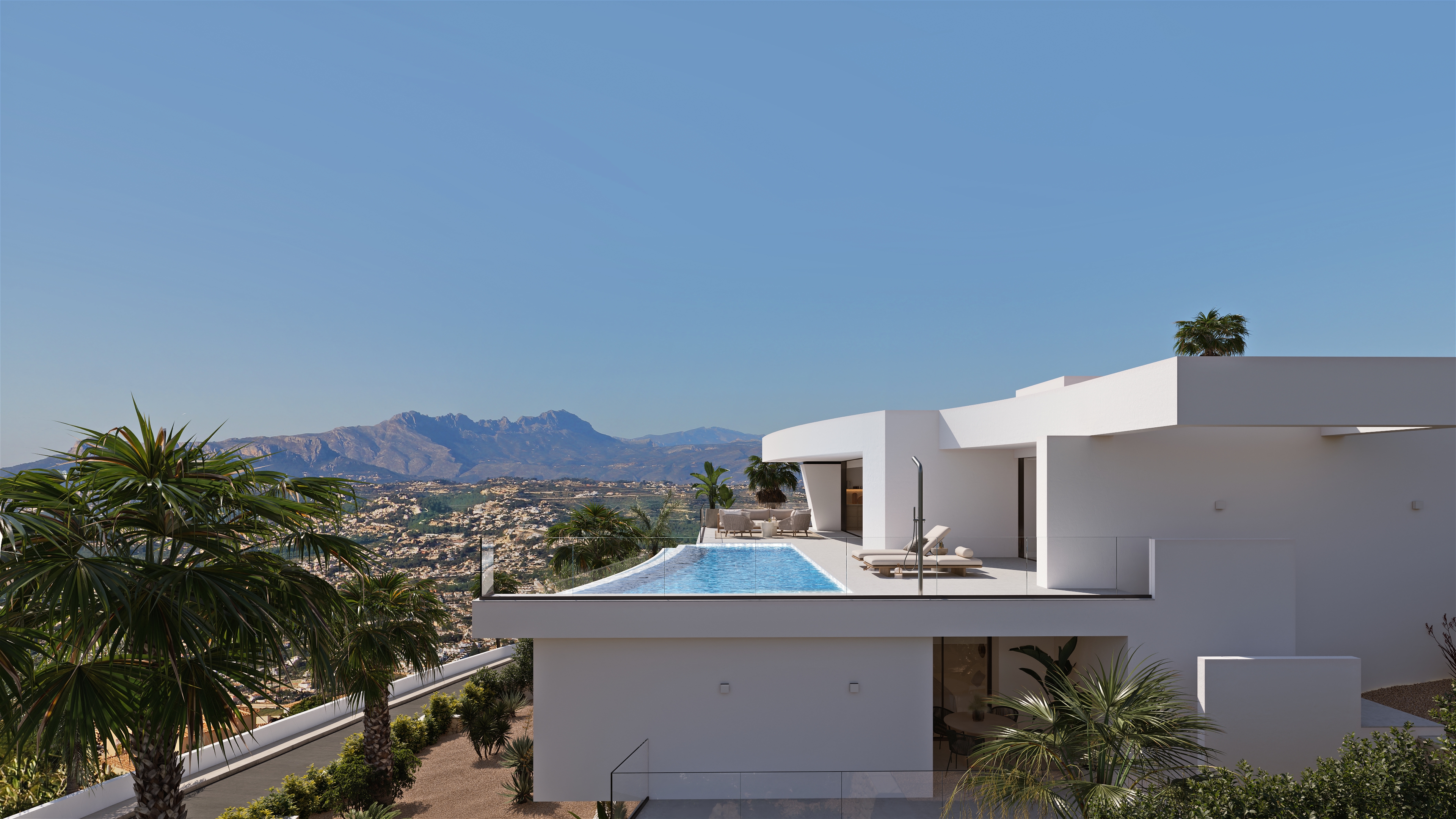 Villa contemporánea con vistas al Mediterráneo