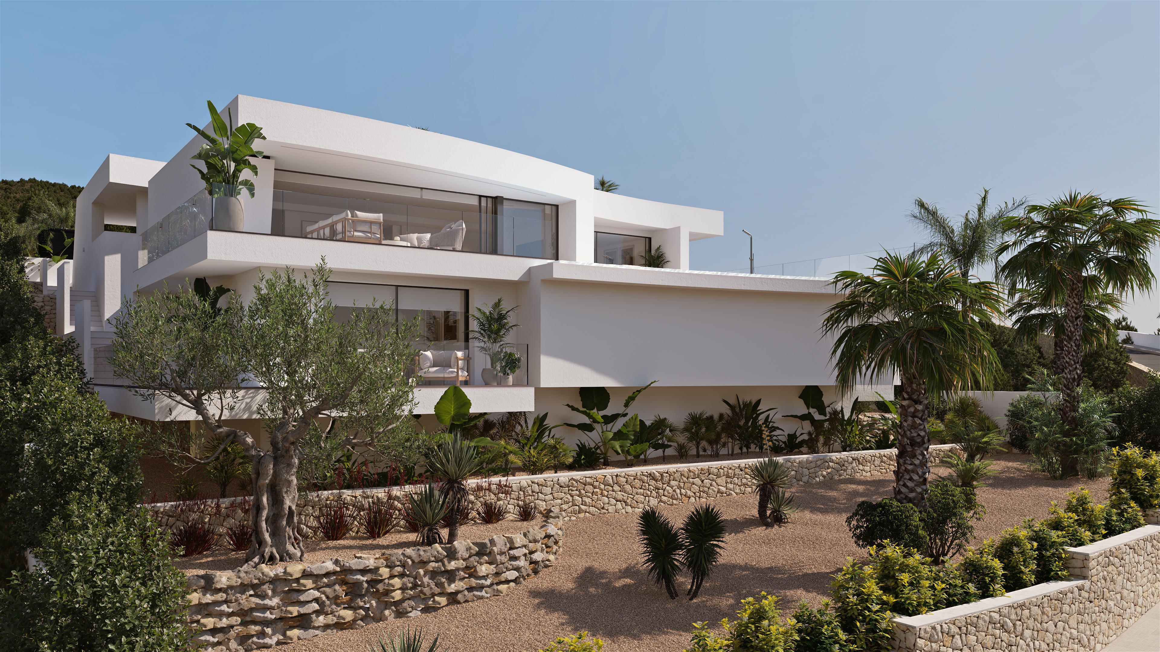 Villa contemporánea con vistas al Mediterráneo