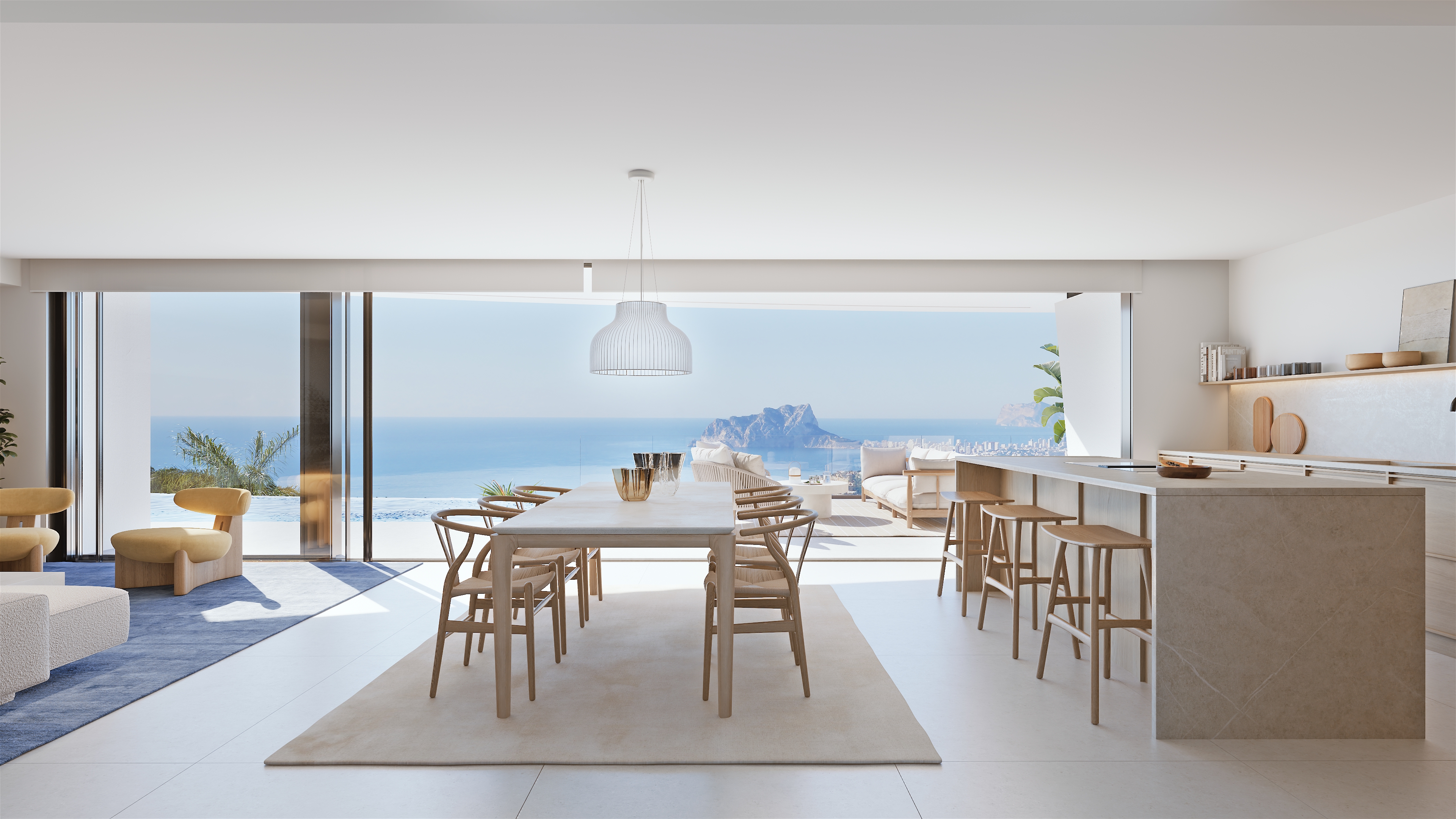 Villa contemporánea con vistas al Mediterráneo