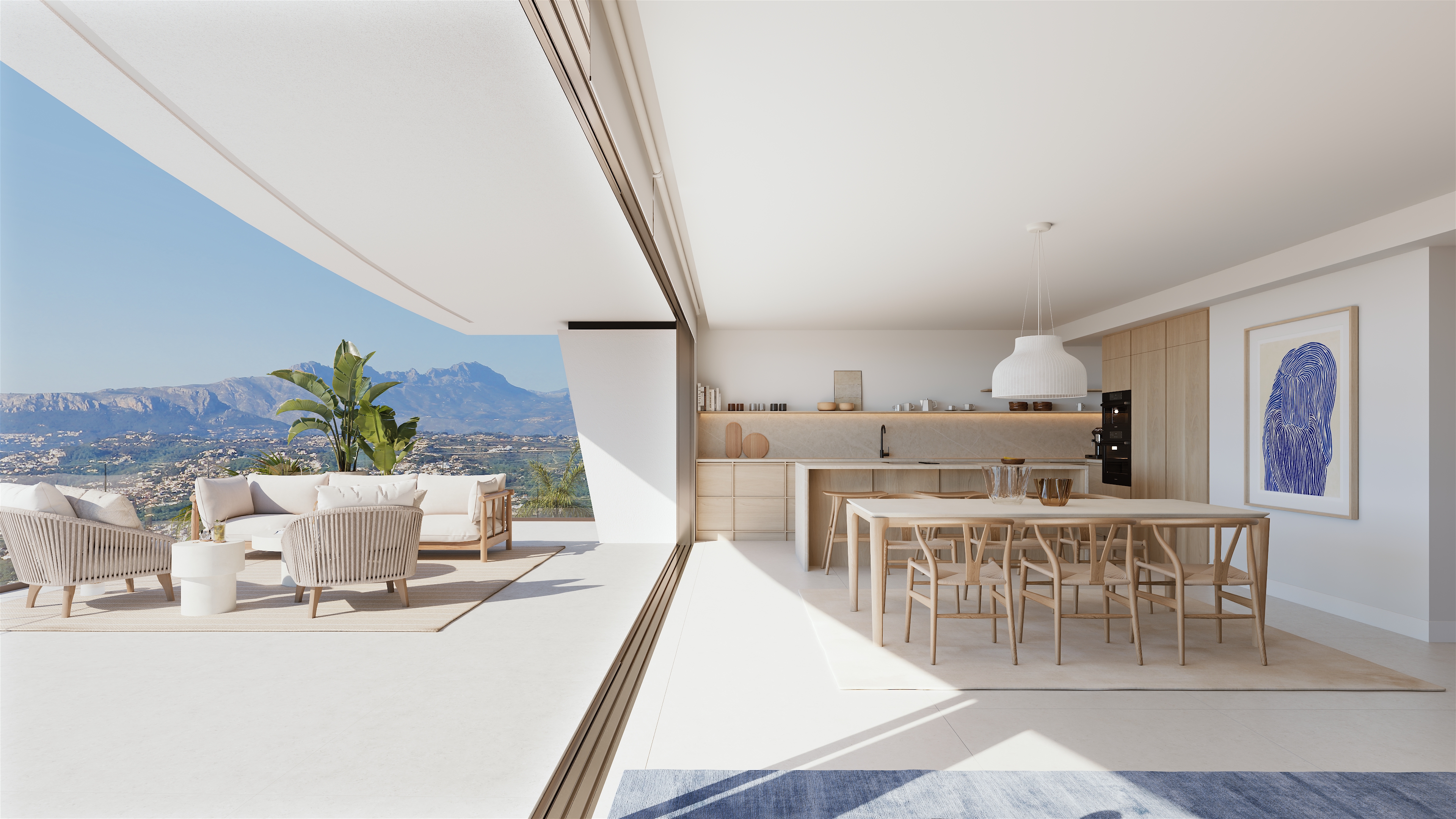 Villa contemporánea con vistas al Mediterráneo
