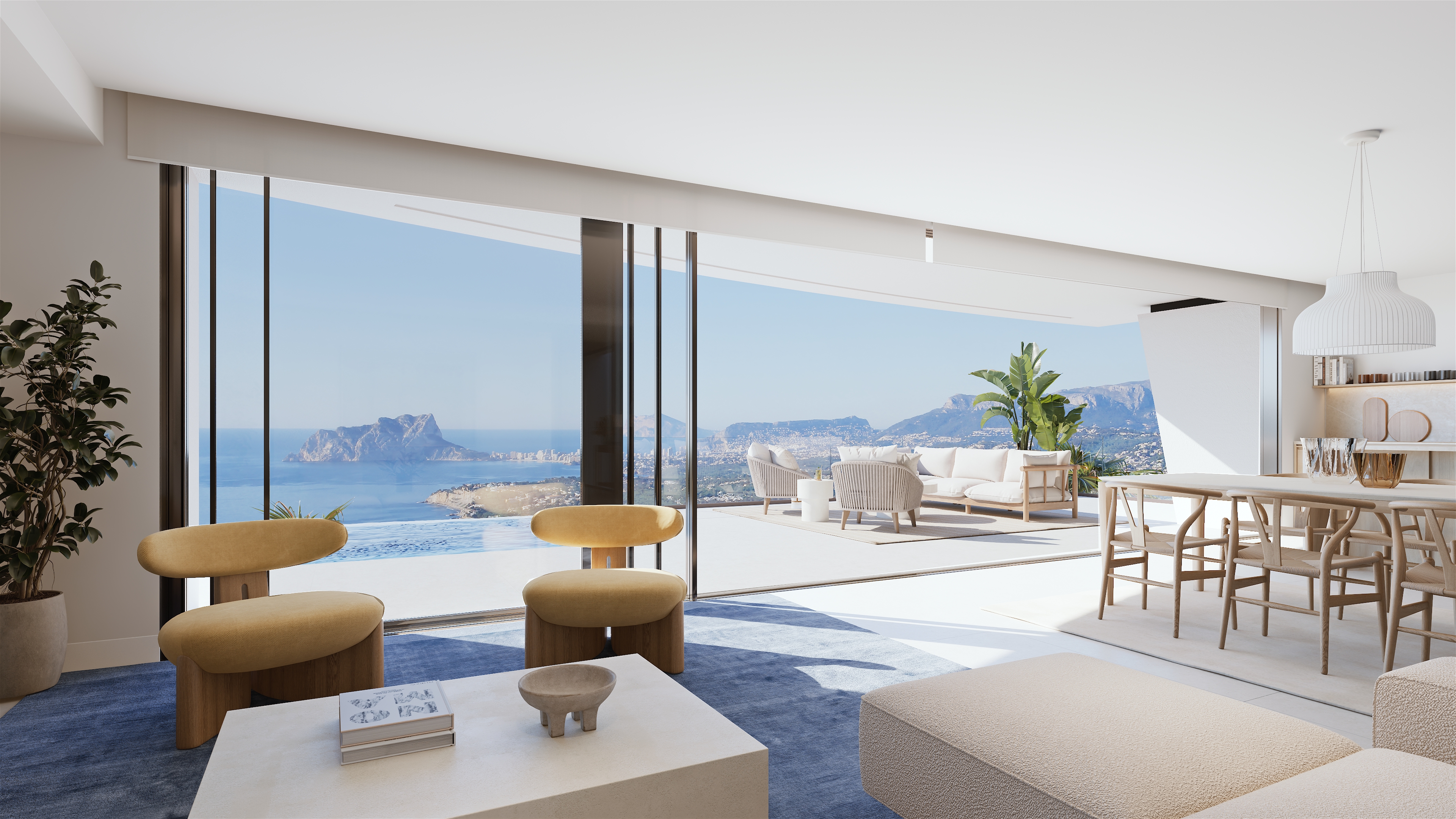 Villa contemporánea con vistas al Mediterráneo