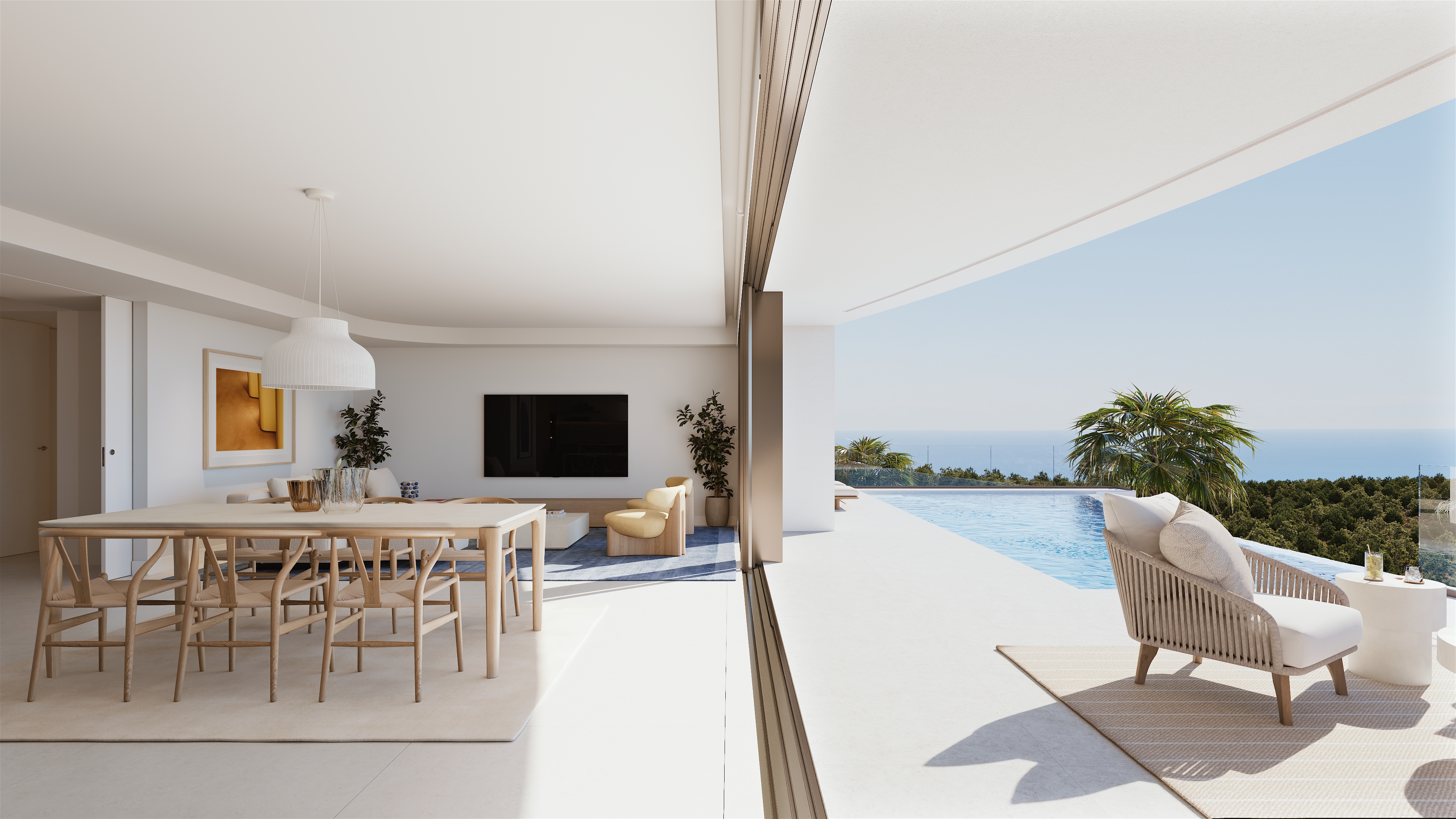 Villa contemporánea con vistas al Mediterráneo