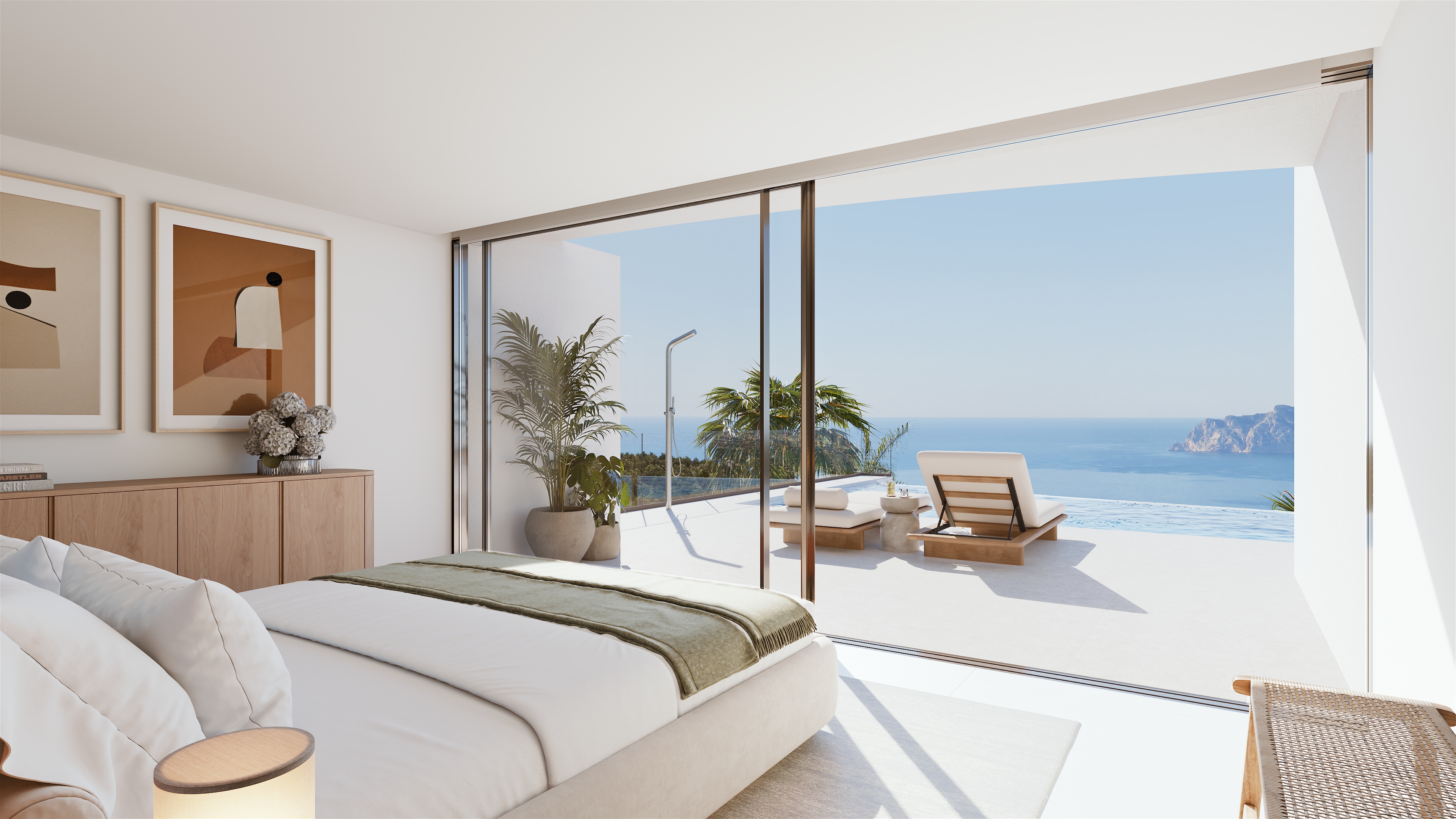 Villa contemporánea con vistas al Mediterráneo