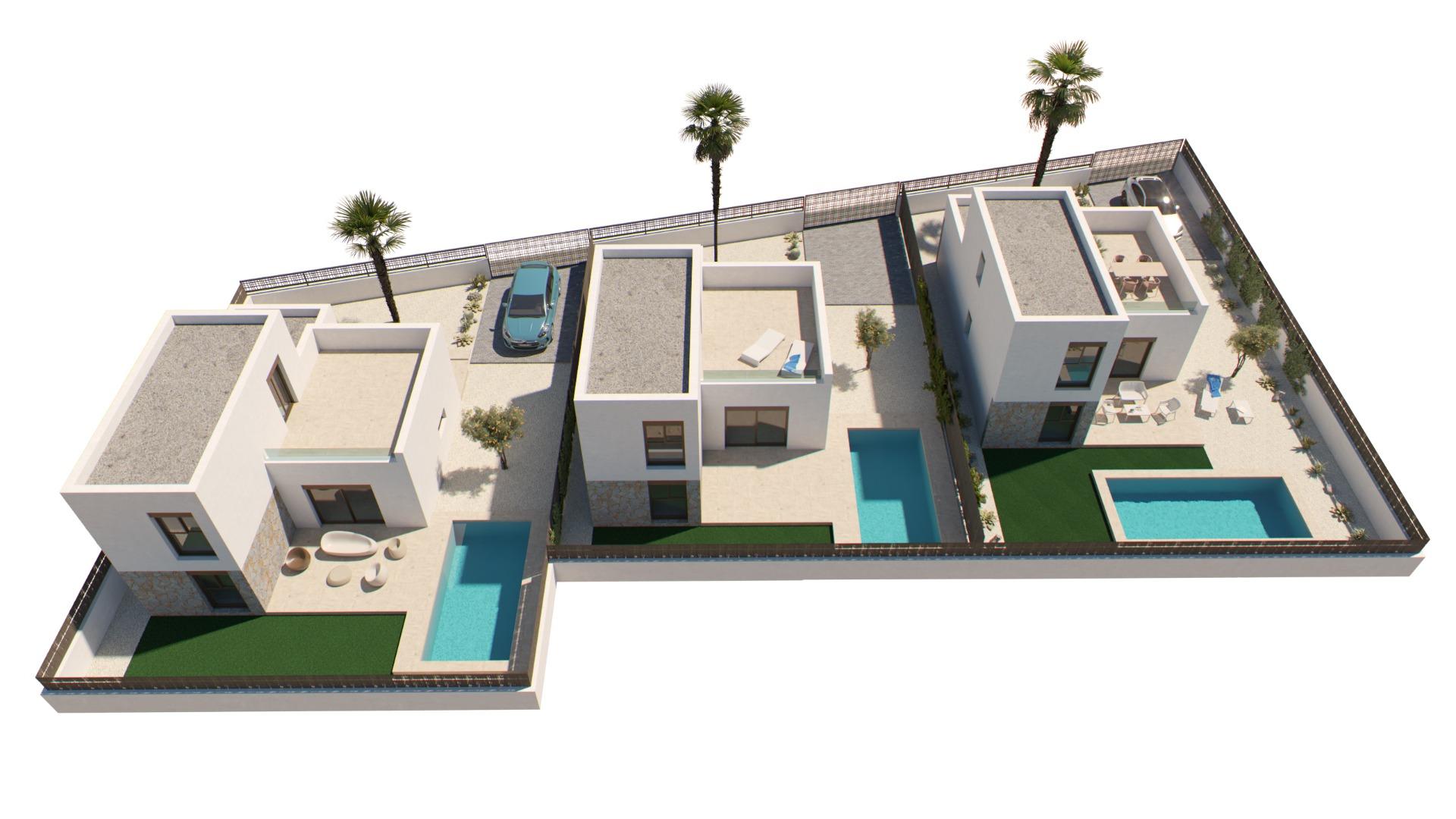 Exclusivas villas de nueva construcción en la zona del campo de golf de Algorfa