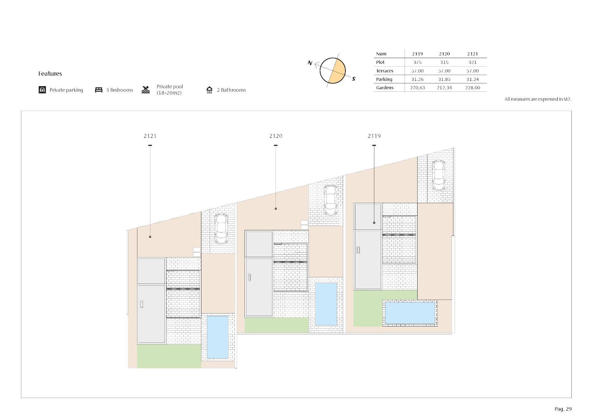 Exclusivas villas de nueva construcción en la zona del campo de golf de Algorfa