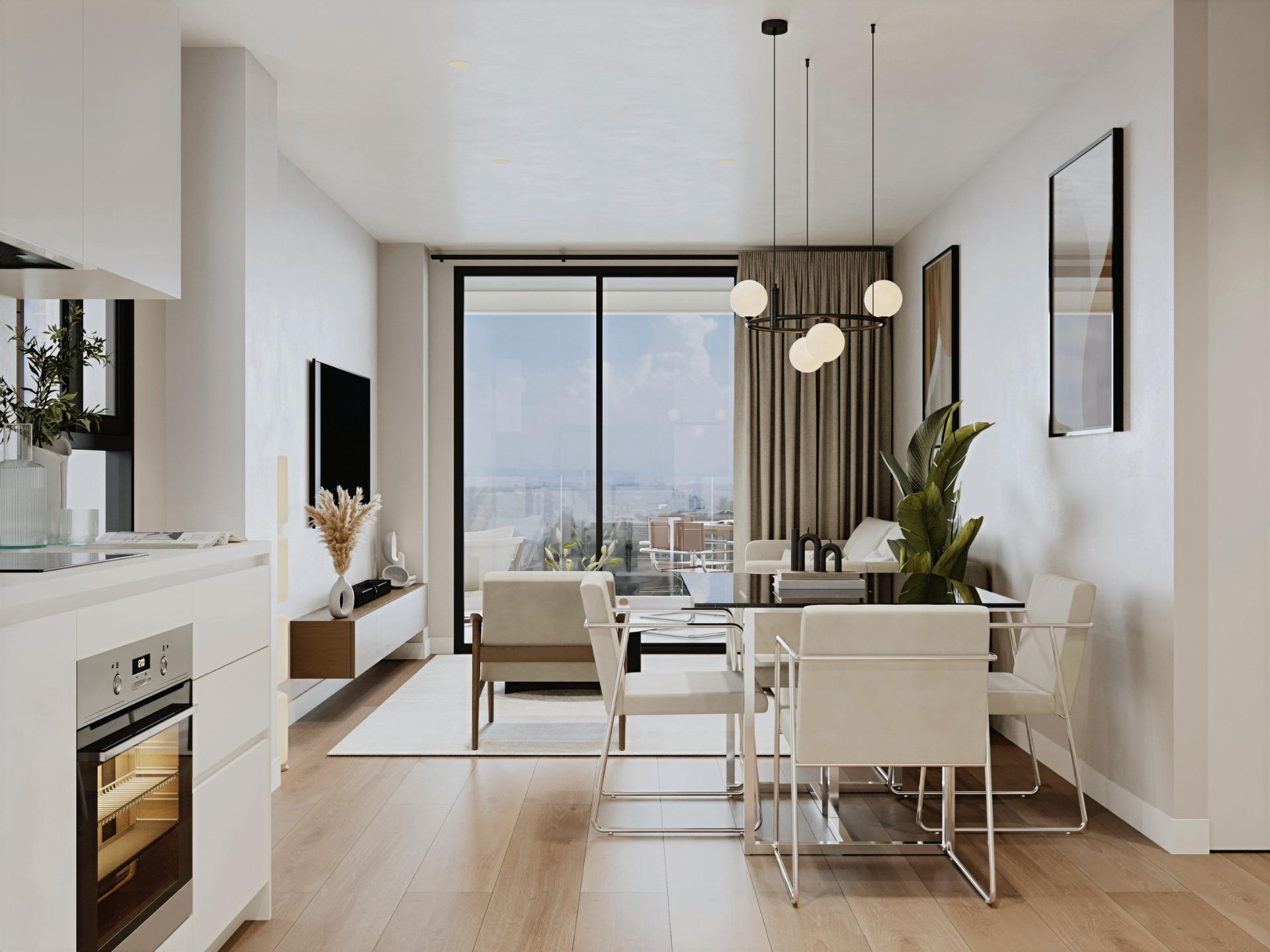 Apartamentos de lujo de nueva construcción en Cala Finestrat, cerca de la playa