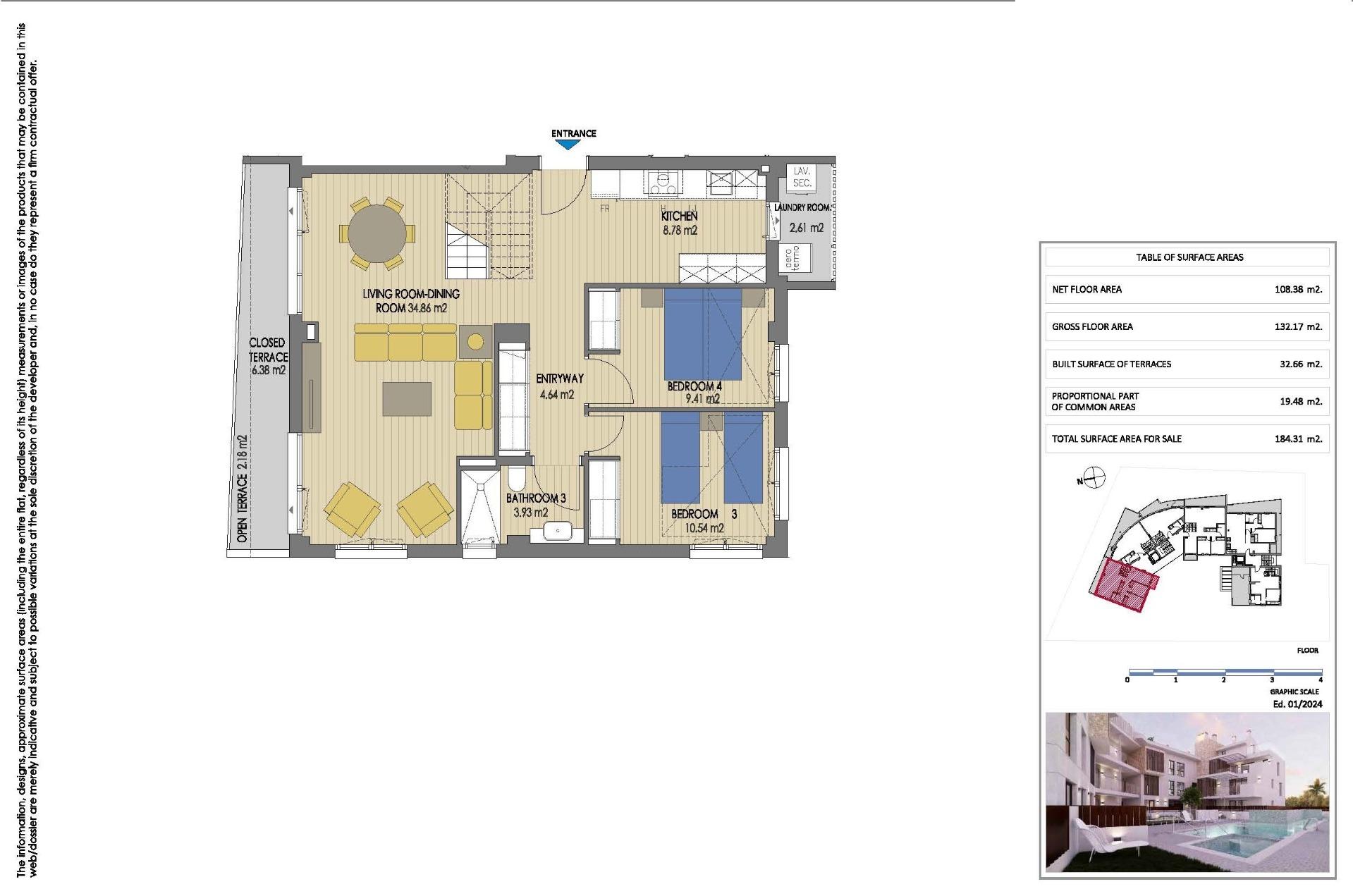 Apartamentos de nueva construcción en Cala Blanca, Jávea, a solo 100 metros del mar