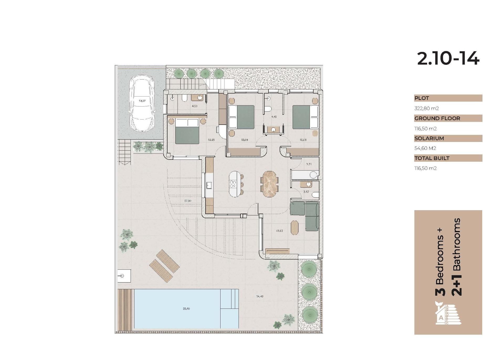 Villas de nueva construcción en La Finca Golf, Algorfa