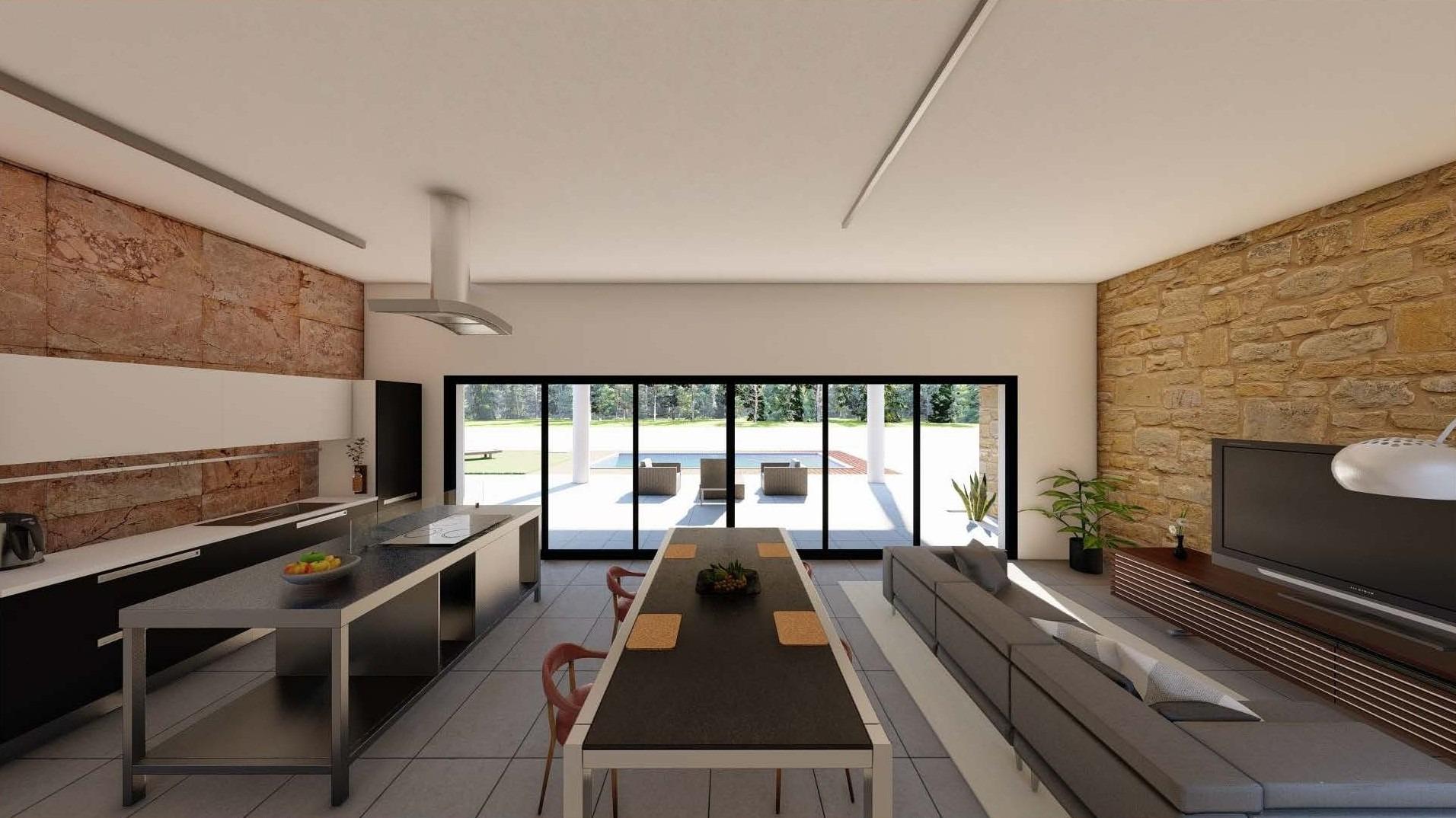 Moderna villa de nueva construcción en una gran parcela rústica cerca de Pinoso