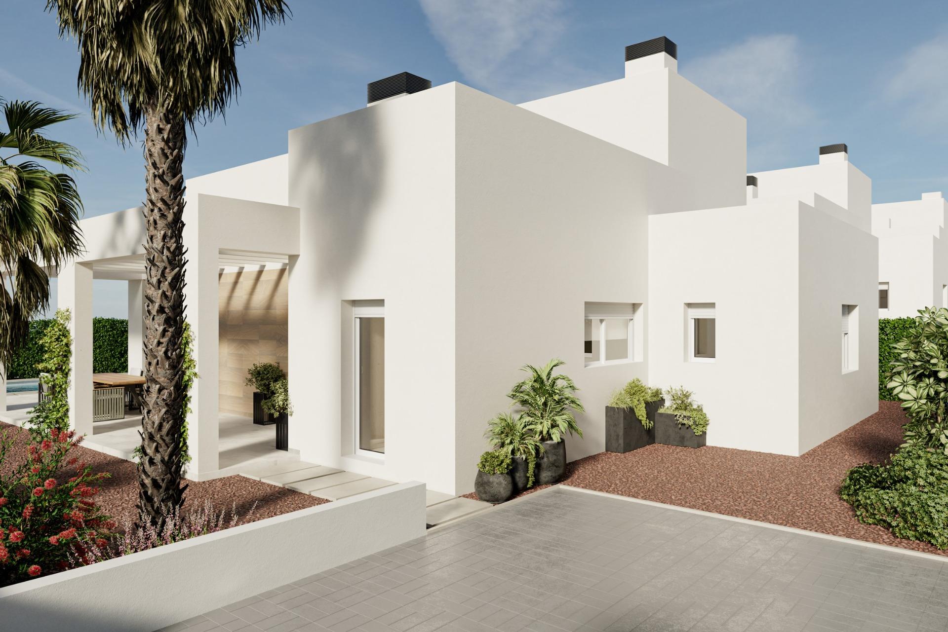 Villas contemporáneas de nueva construcción con piscina privada en La Finca Golf Resort, Algorfa