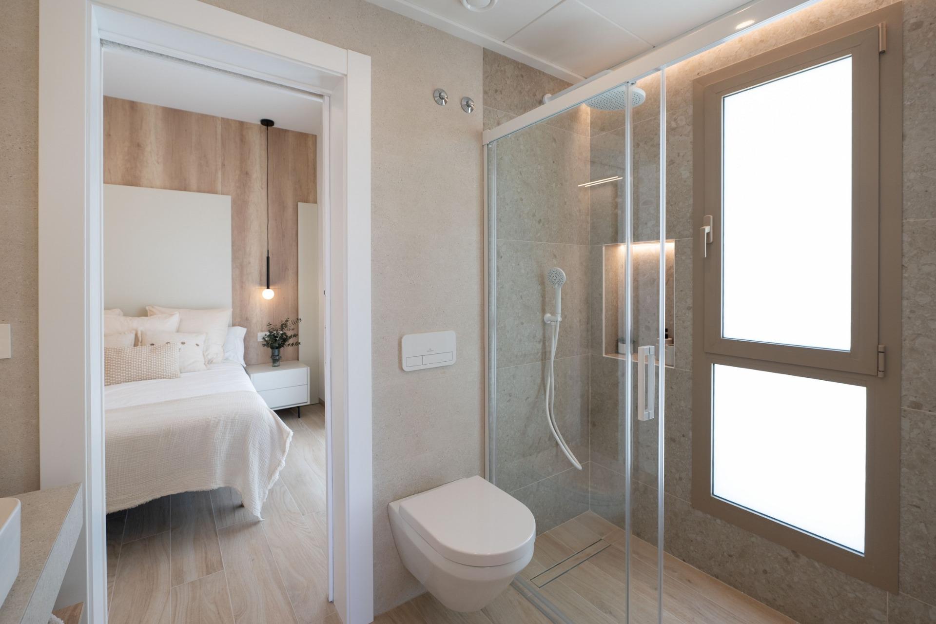 Villas de nueva construcción con piscina privada en Serena Golf-Los Alcázares