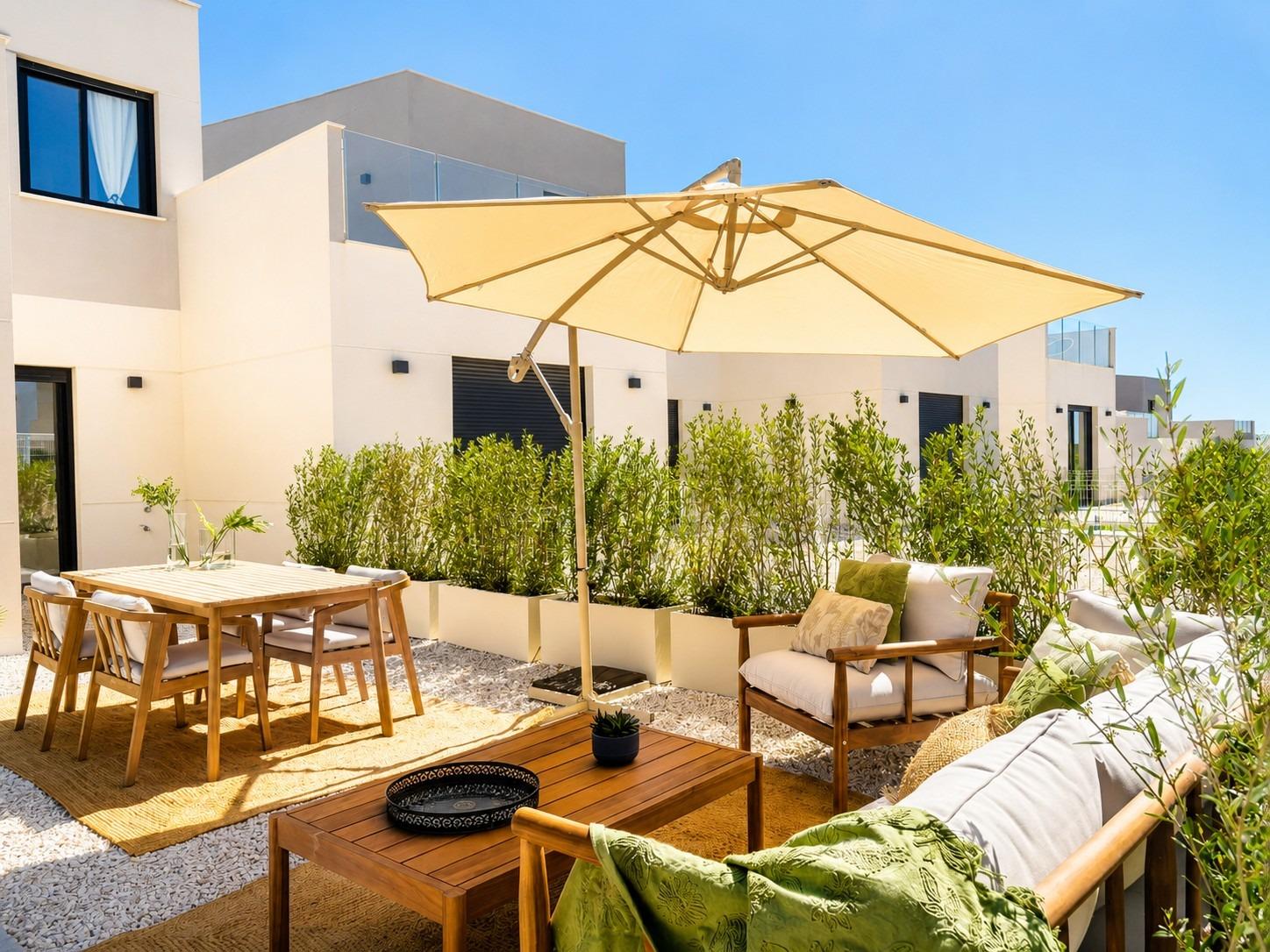 Adosados y villas adosadas de nueva construcción, listas para entrar a vivir, en Altaona Golf Resort, Murcia