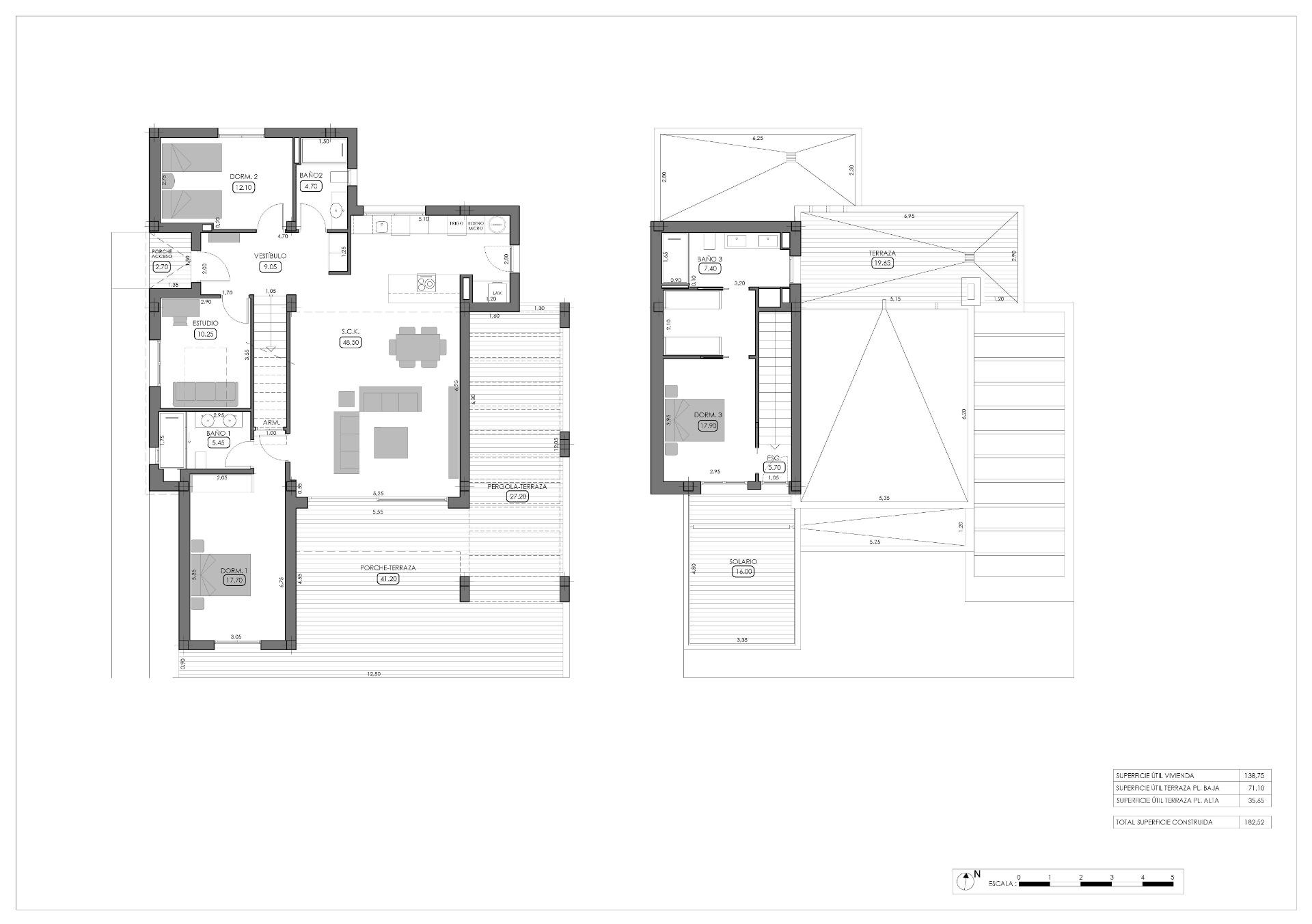 Villas contemporáneas de nueva construcción con piscina privada en La Finca Golf Resort, Algorfa