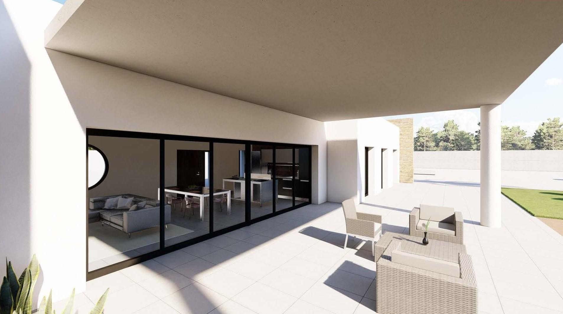 Moderna villa de nueva construcción en una gran parcela rústica cerca de Pinoso