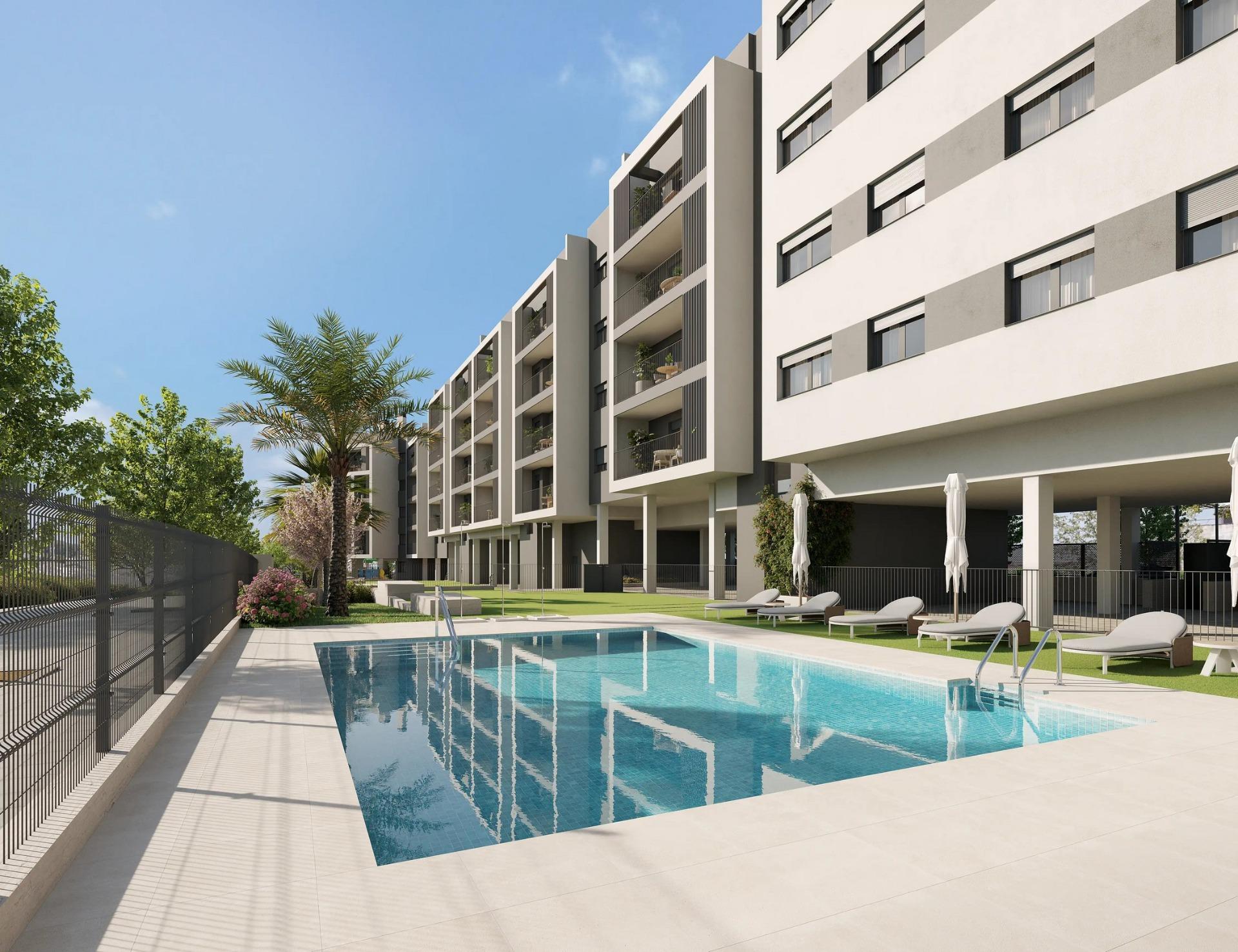 Residencial de nueva construcción en Alicante, con vistas abiertas a la ciudad