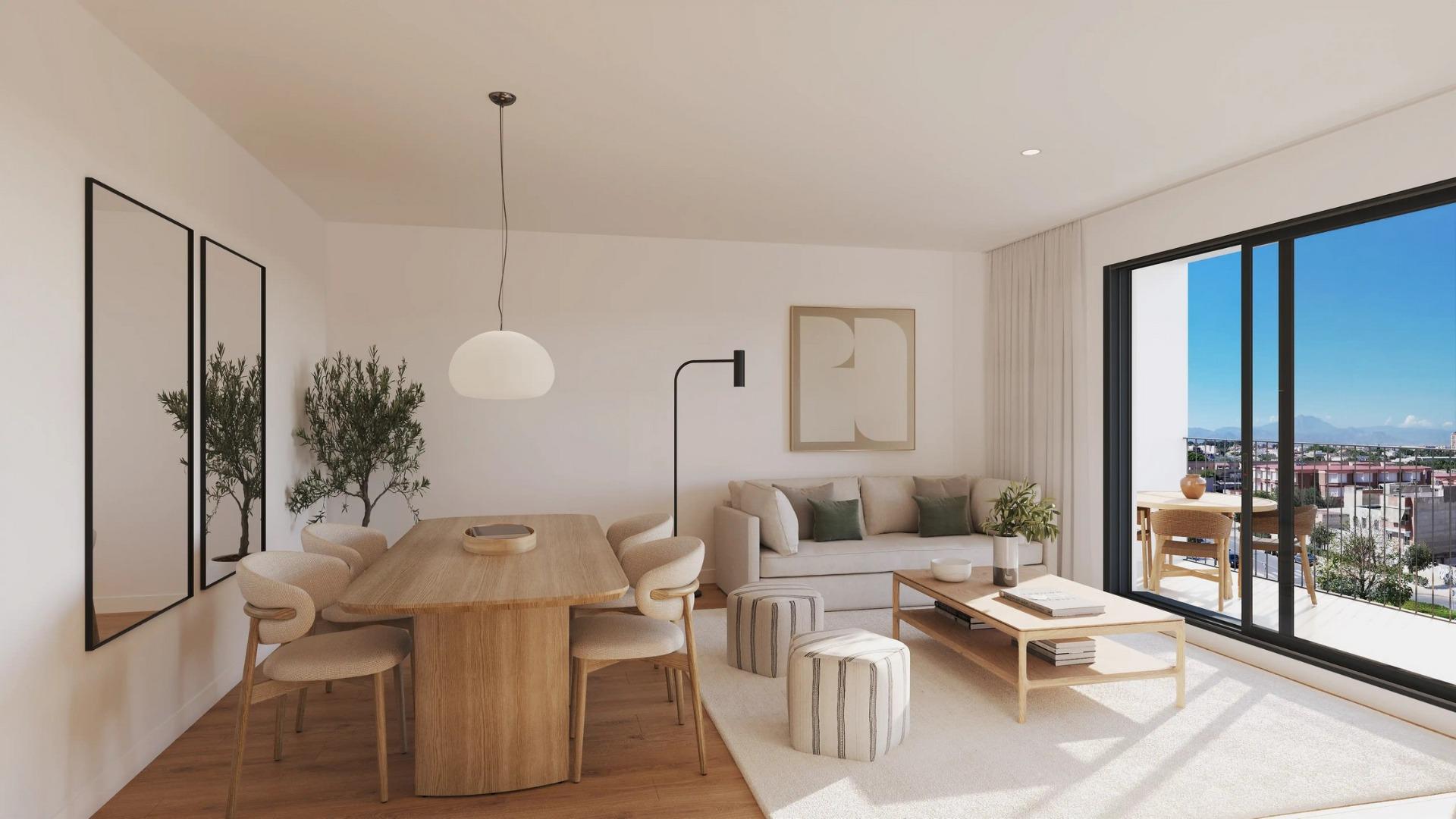 Residencial de nueva construcción en Alicante, con vistas abiertas a la ciudad