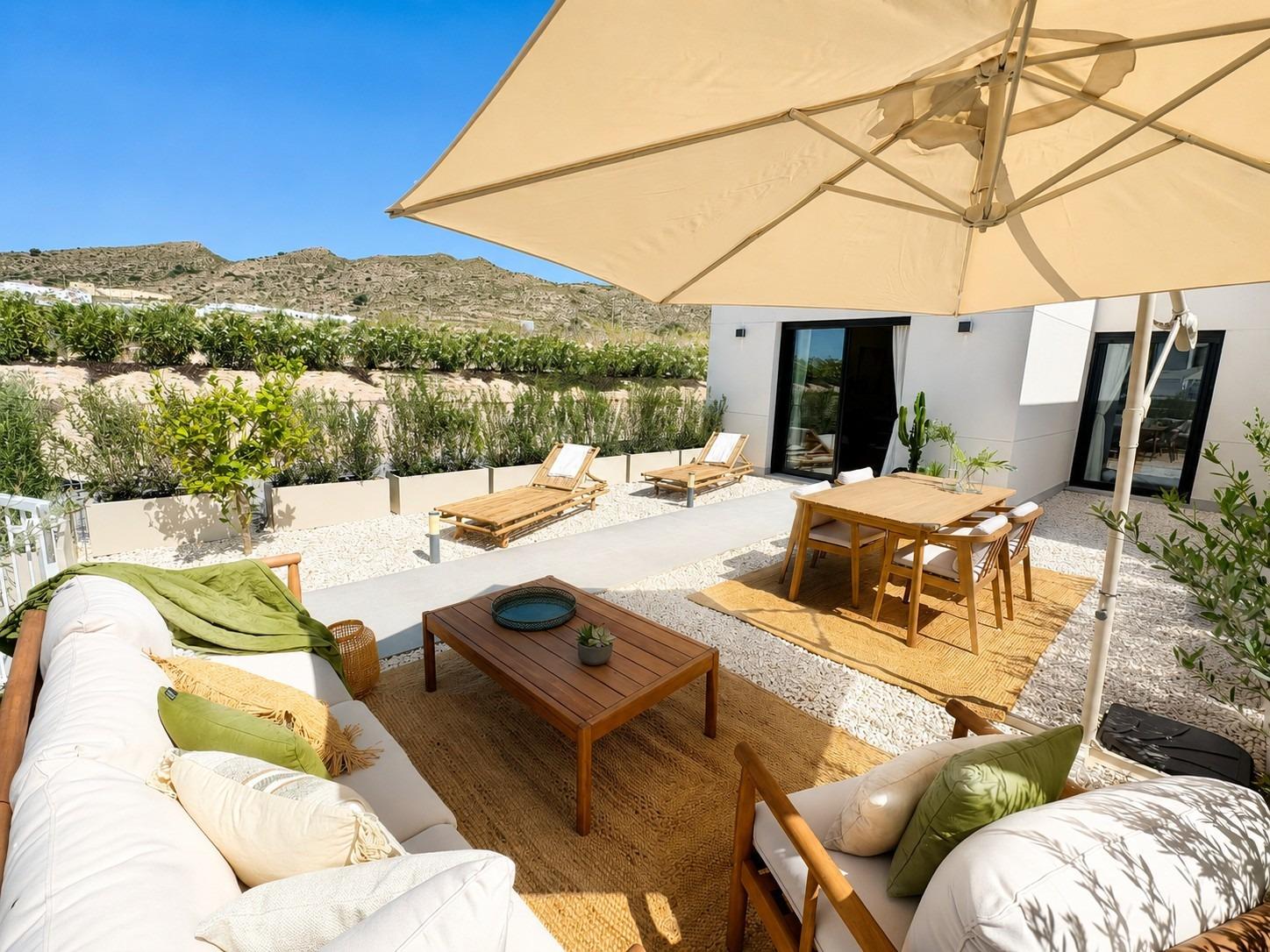 Adosados y villas adosadas de nueva construcción, listas para entrar a vivir, en Altaona Golf Resort, Murcia