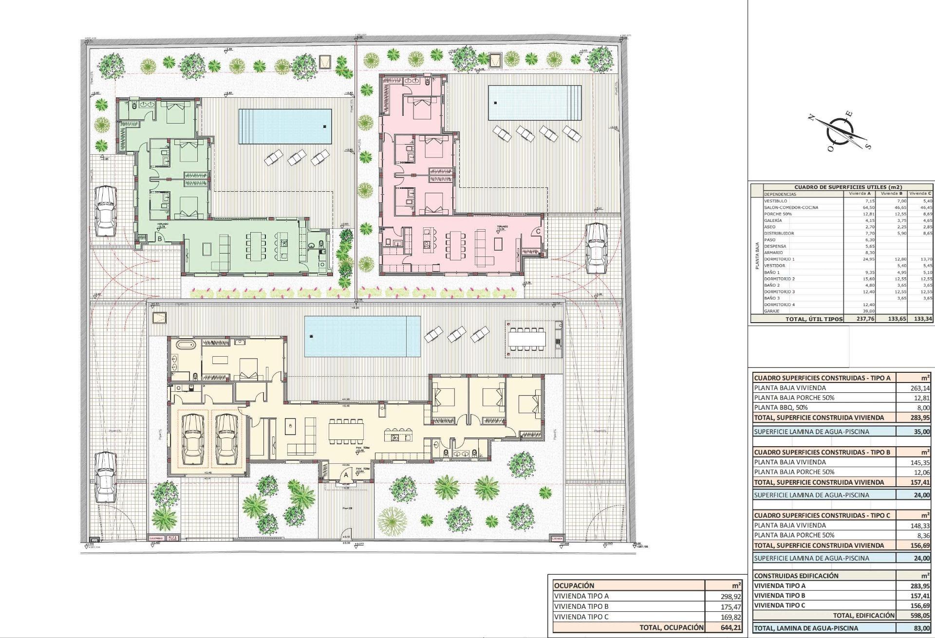 Villas contemporáneas de nueva construcción en Polop Hills con piscina privada