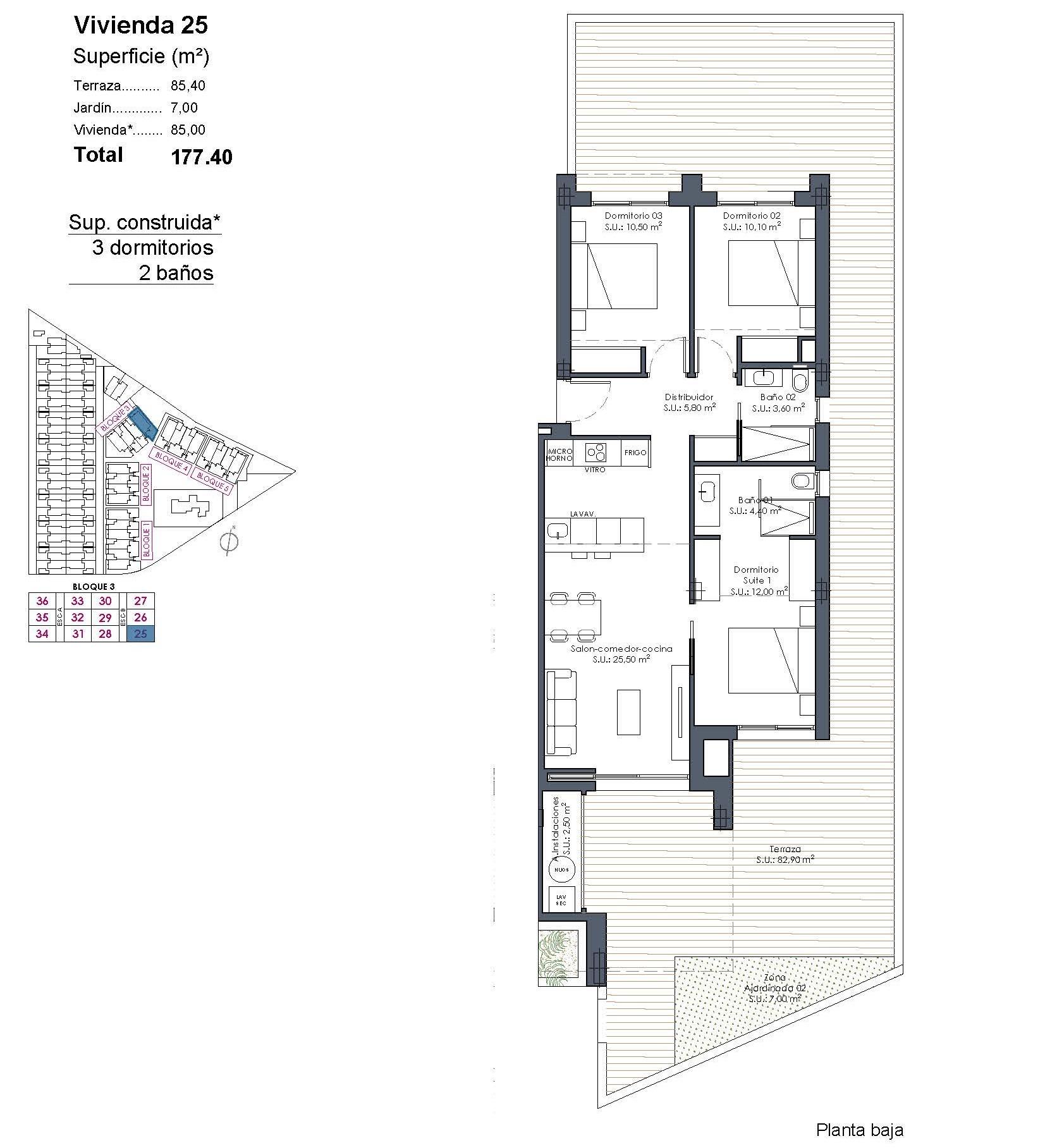 Apartamentos de nueva construcción en La Serena Golf-Los Alcázares, cerca de la playa