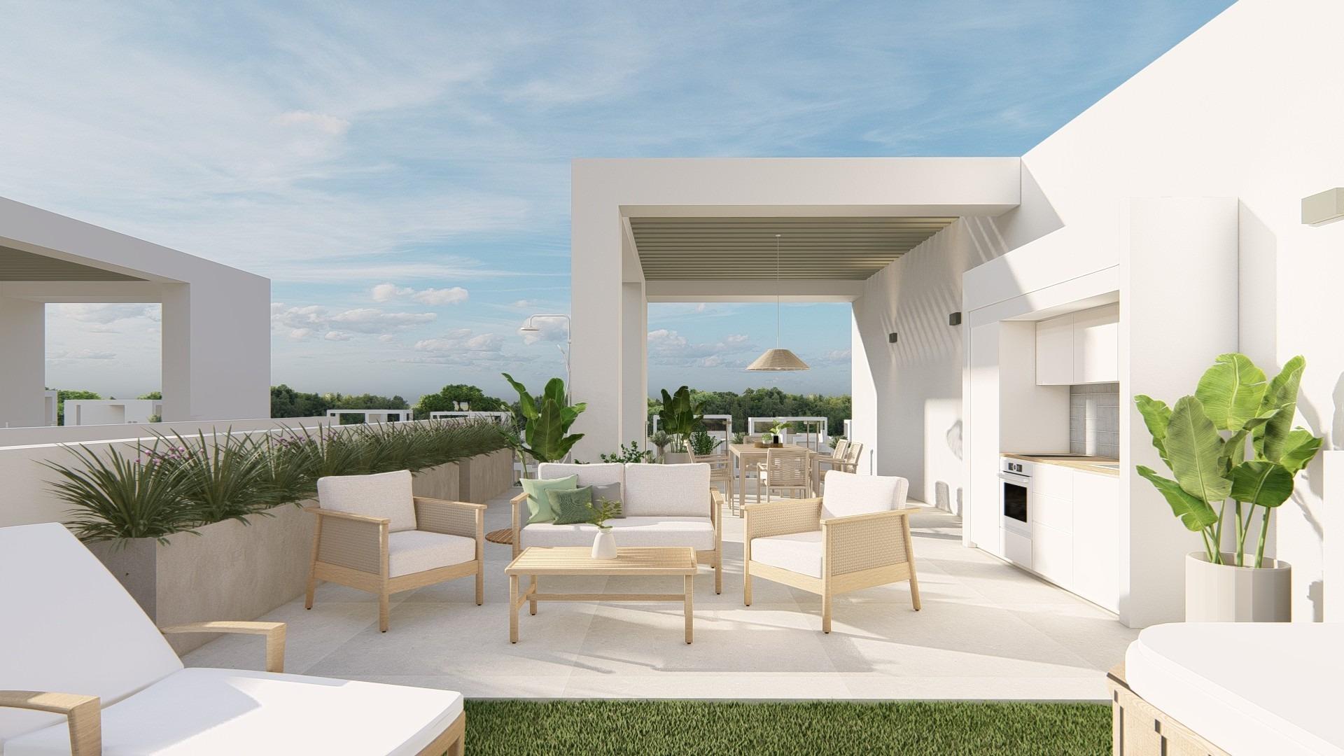 Apartamentos de nueva construcción en La Serena Golf-Los Alcázares, cerca de la playa