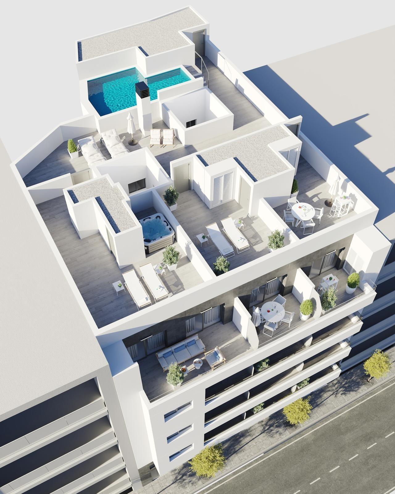 Apartamentos de nueva construcción en Torrevieja A solo 400 m de la Playa del Cura