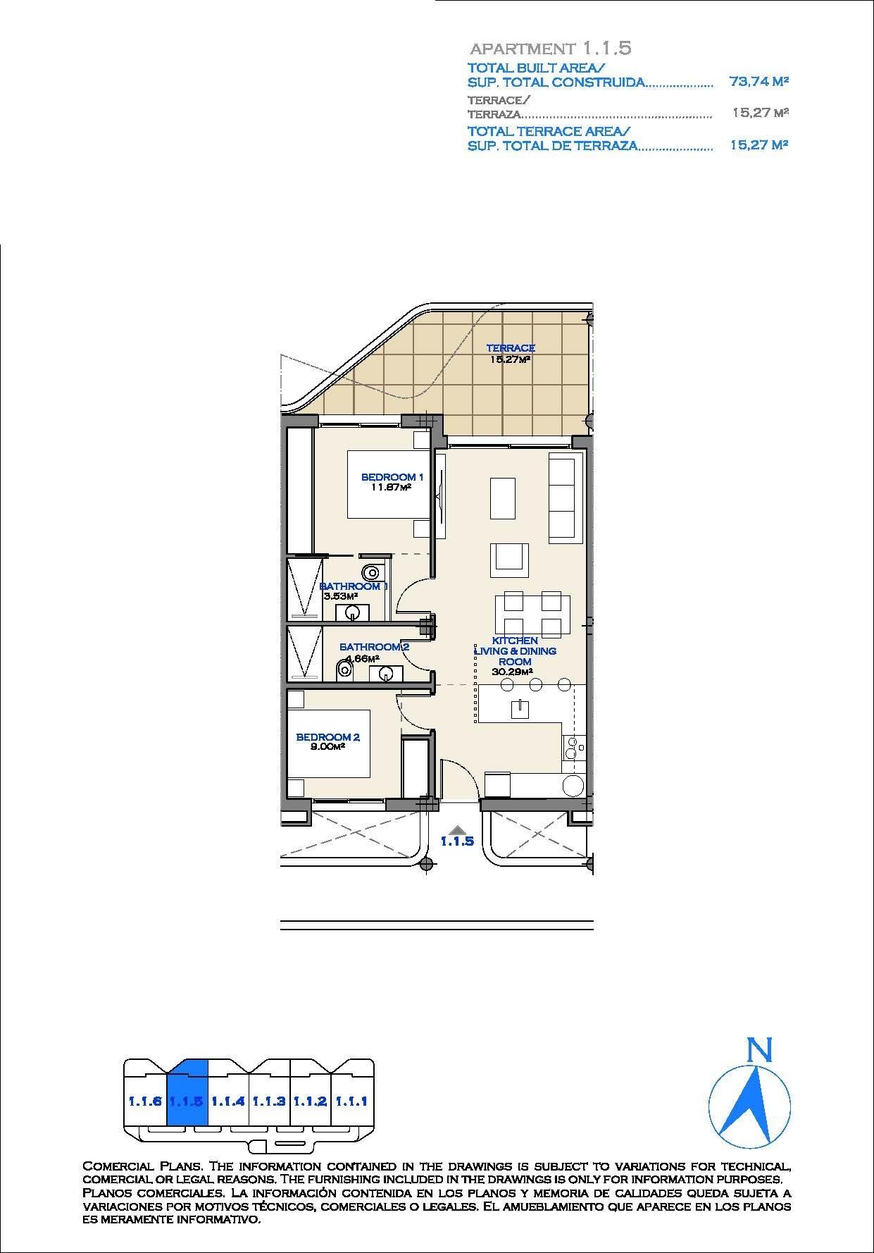 Apartamentos y villas de nueva construcción en primera línea de golf en Los Alcázares, Costa Cálida