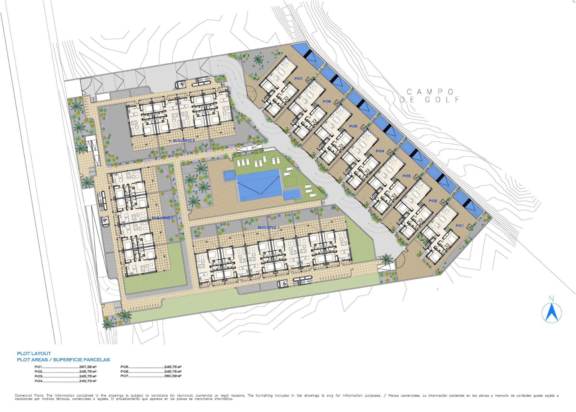 Apartamentos y villas de nueva construcción en primera línea de golf en Los Alcázares, Costa Cálida