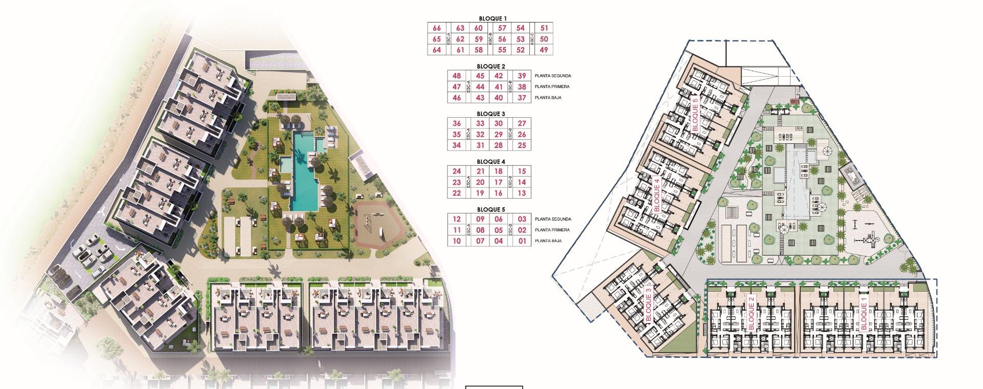 Apartamentos de nueva construcción en La Serena Golf-Los Alcázares, cerca de la playa