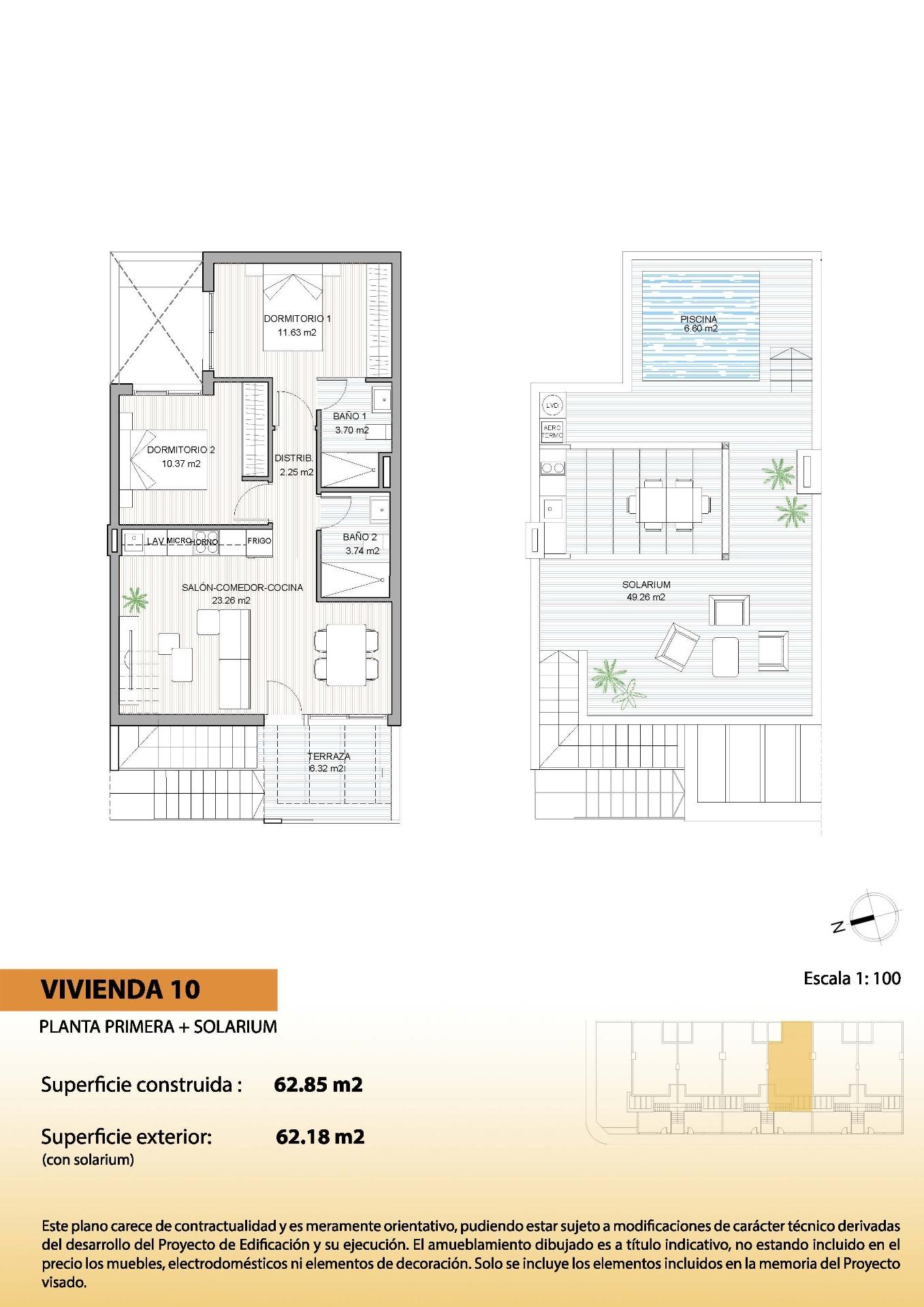 Bungalows de nueva construcción en San Pedro del Pinatar