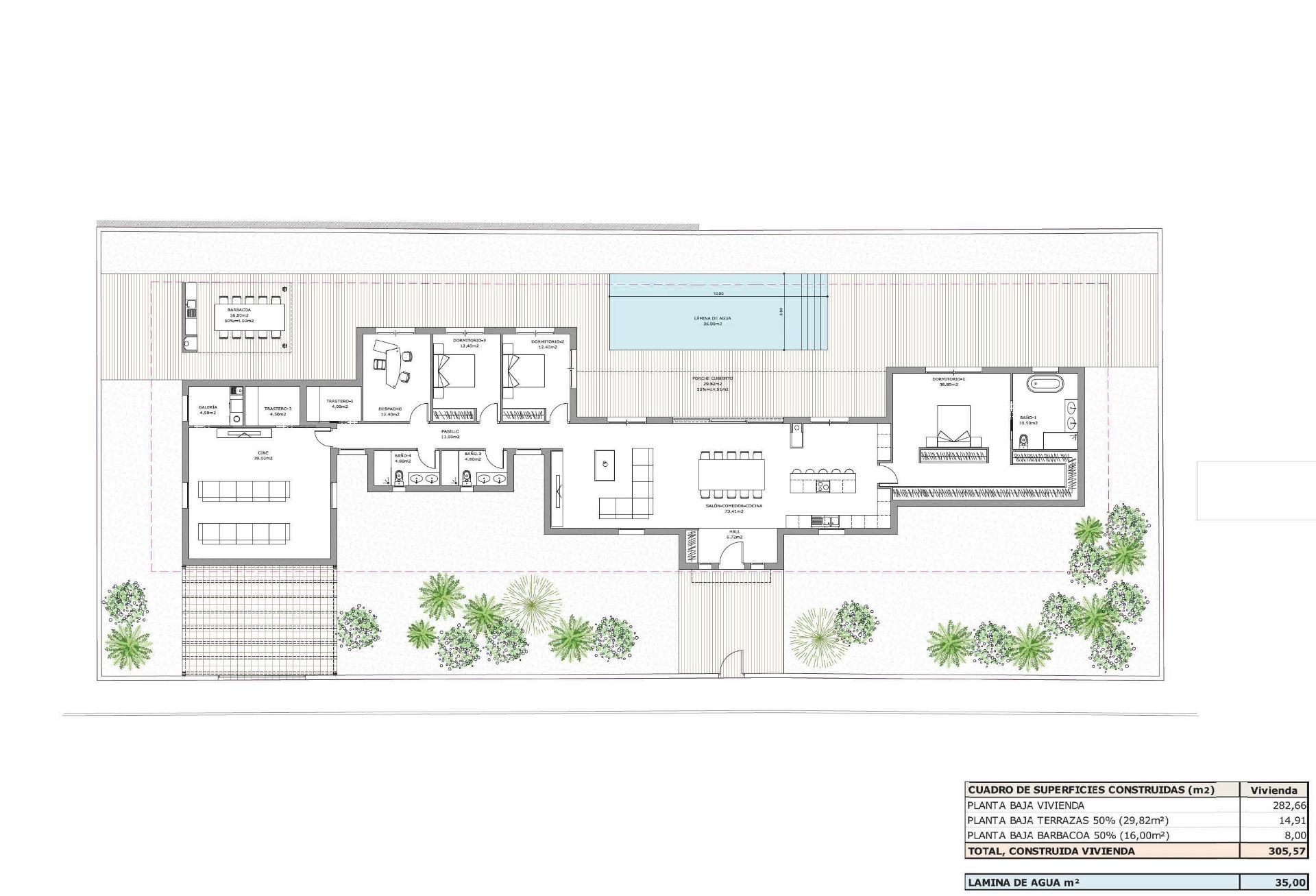 Villas contemporáneas de nueva construcción en Polop Hills con piscina privada